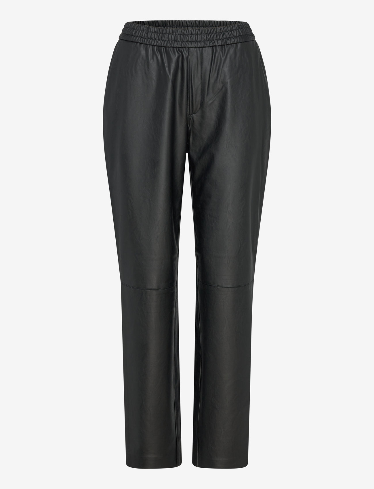 Dante6 - Geza faux leather chino - Ādas bikses - raven - 1