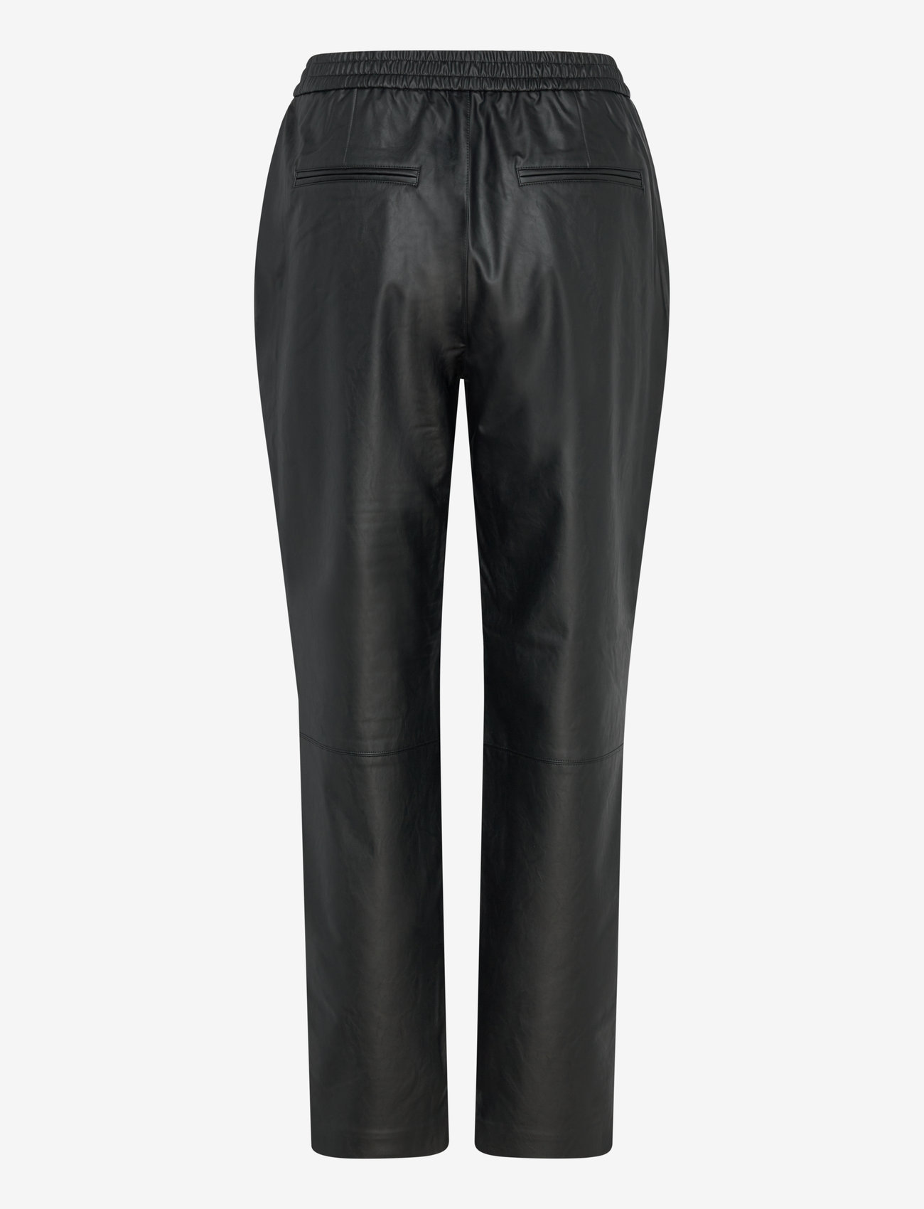 Dante6 - Geza faux leather chino - Ādas bikses - raven - 2