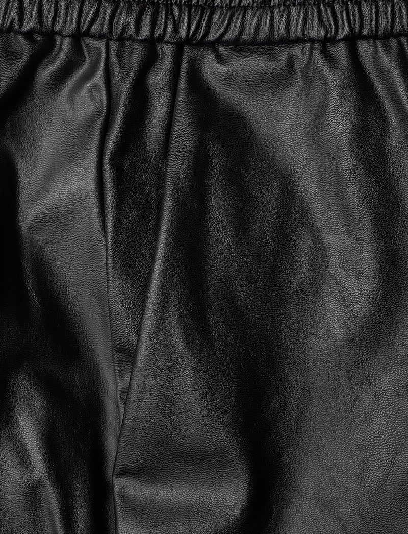 Dante6 - Geza faux leather chino - Ādas bikses - raven - 4