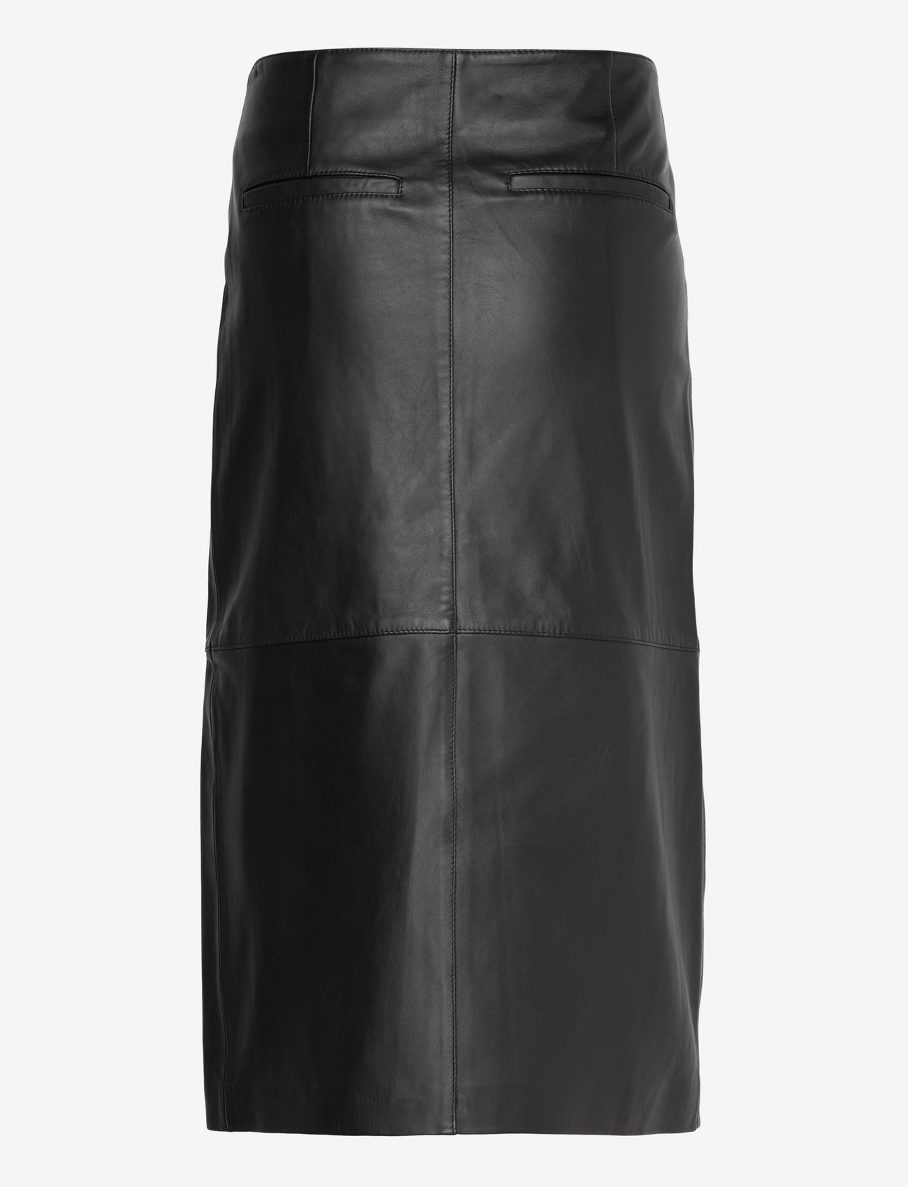 Dante6 - Seri leather wrap skirt - raven - 2