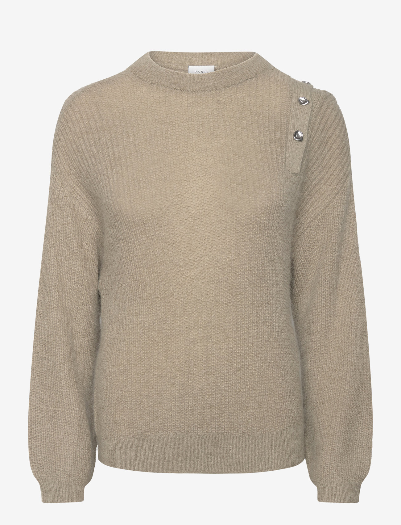 Dante6 - Bruni fancy button sweater - swamp green - 1