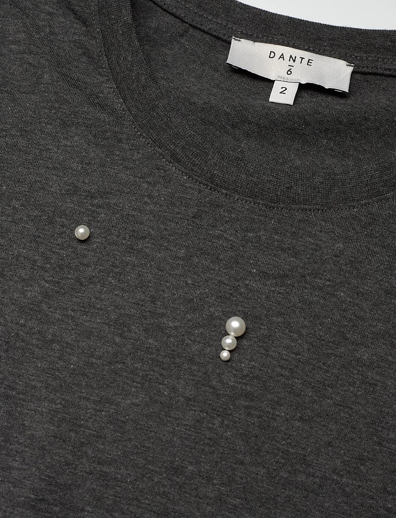 Dante6 - Dante6-Luxor pearl embellished tee - t-shirts - dark heather grey - 2