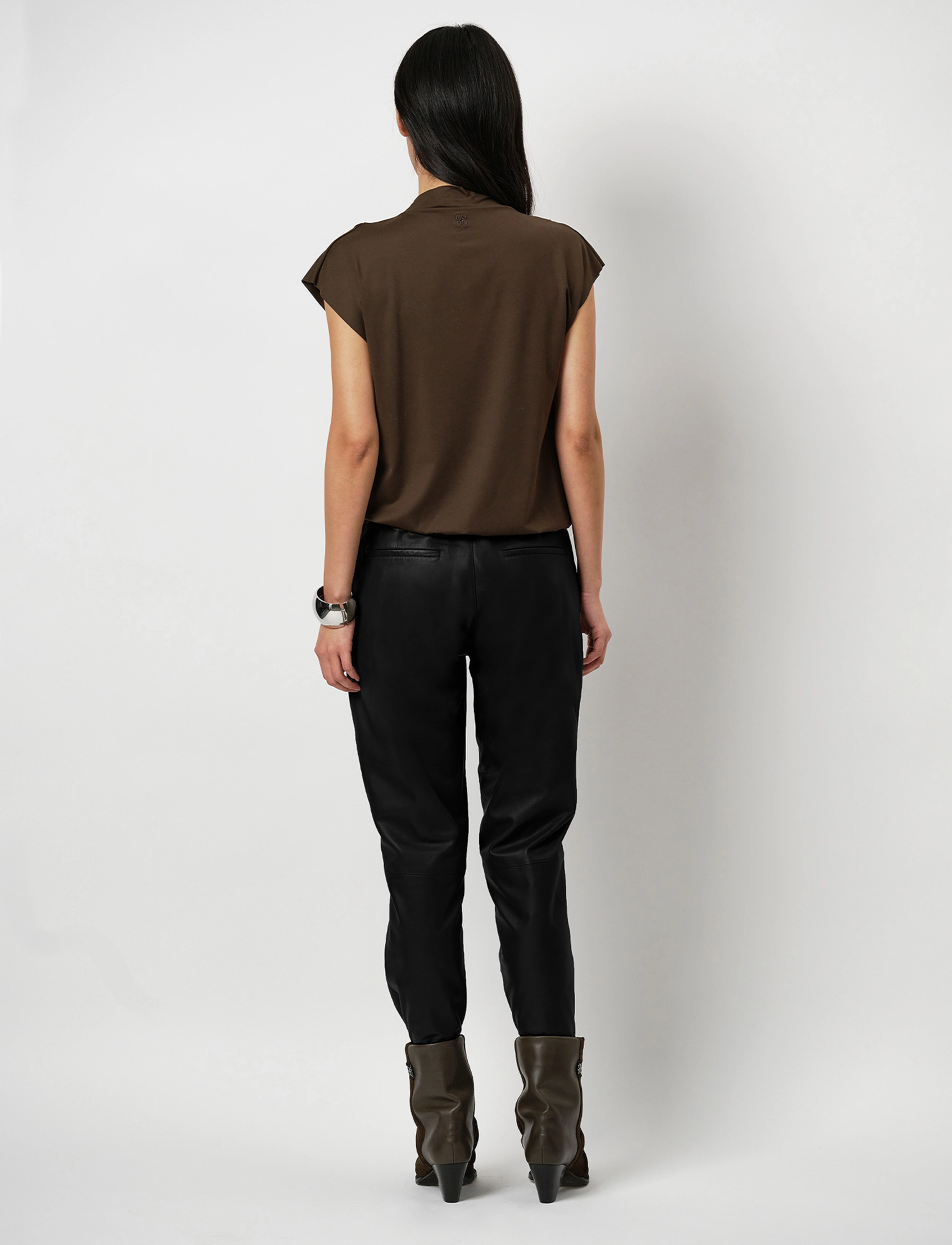 Dante6 - Cyra drapey top - olive vine - 4
