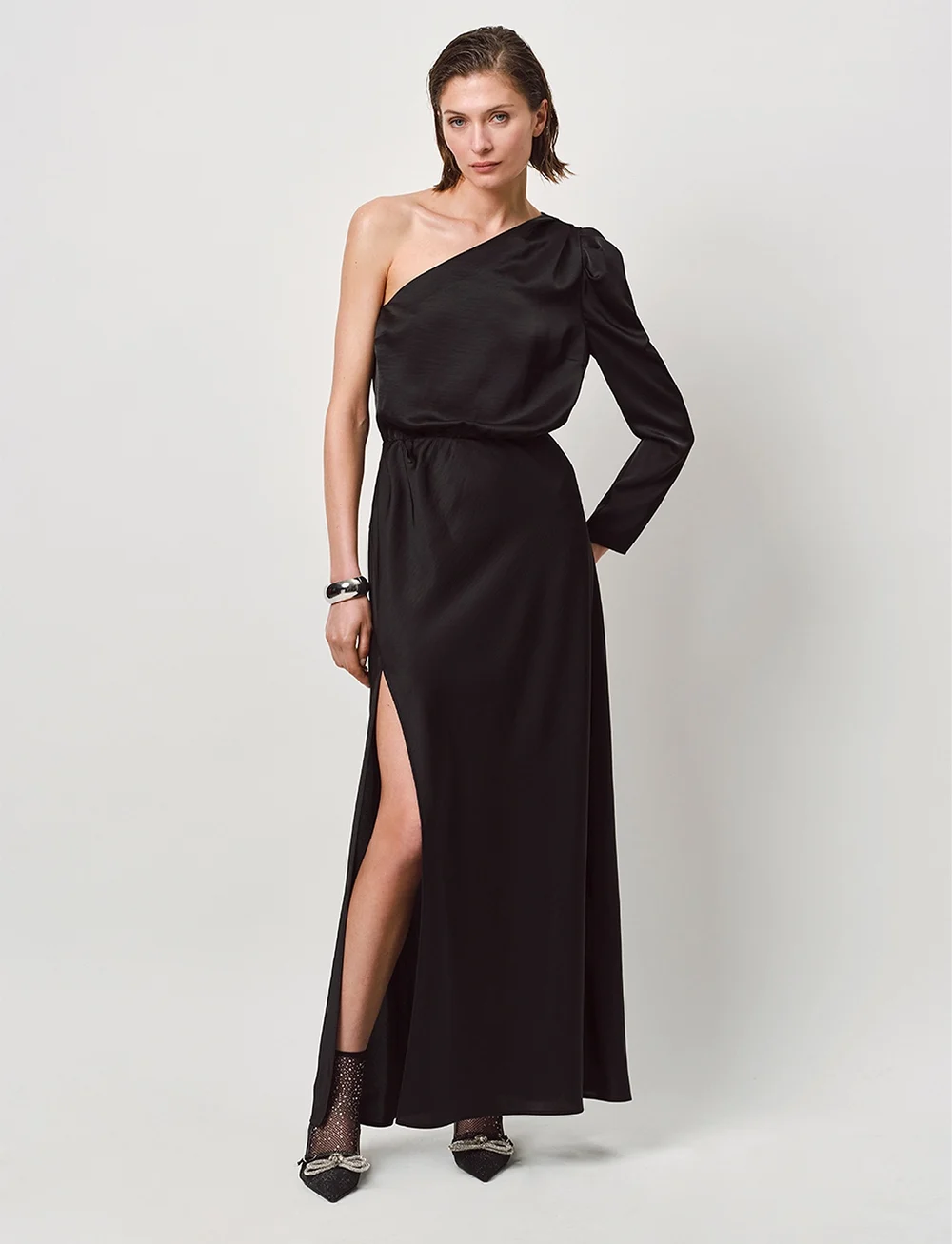 Dante6 - Penrith one-shoulder dress - abendkleider - raven - 0