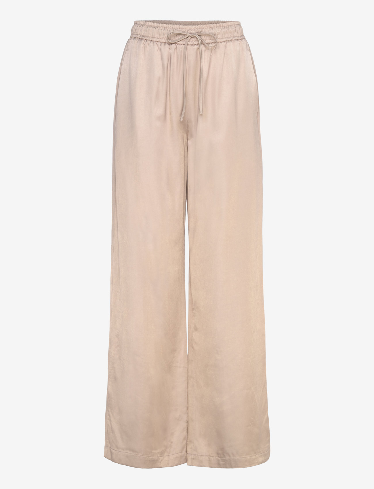 Dante6 - Noldy wide leg pants - bikses ar platām starām - timeless taupe - 1