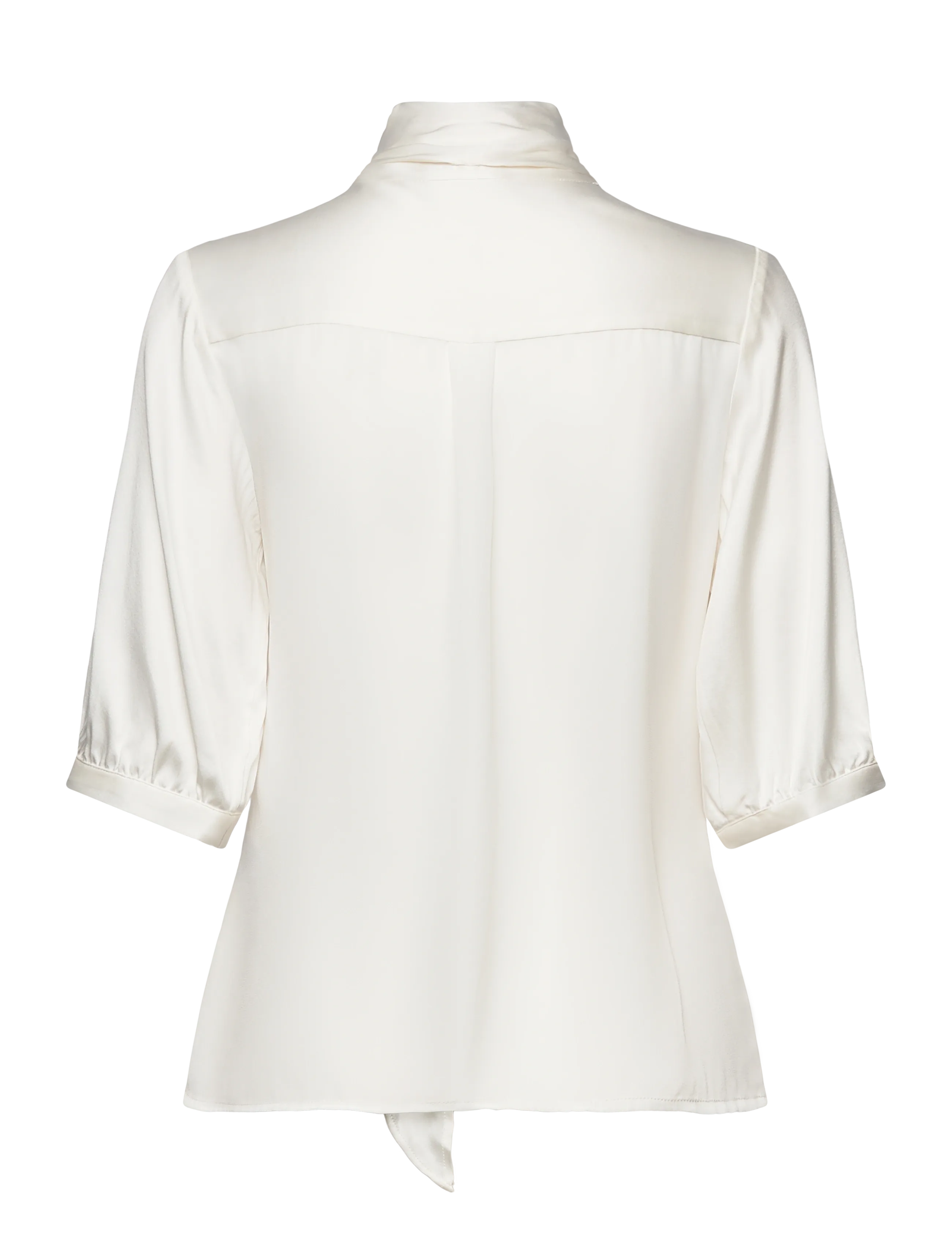 Dante6 - Dante6-Vaila silk scarf bow blouse - ecru - 1