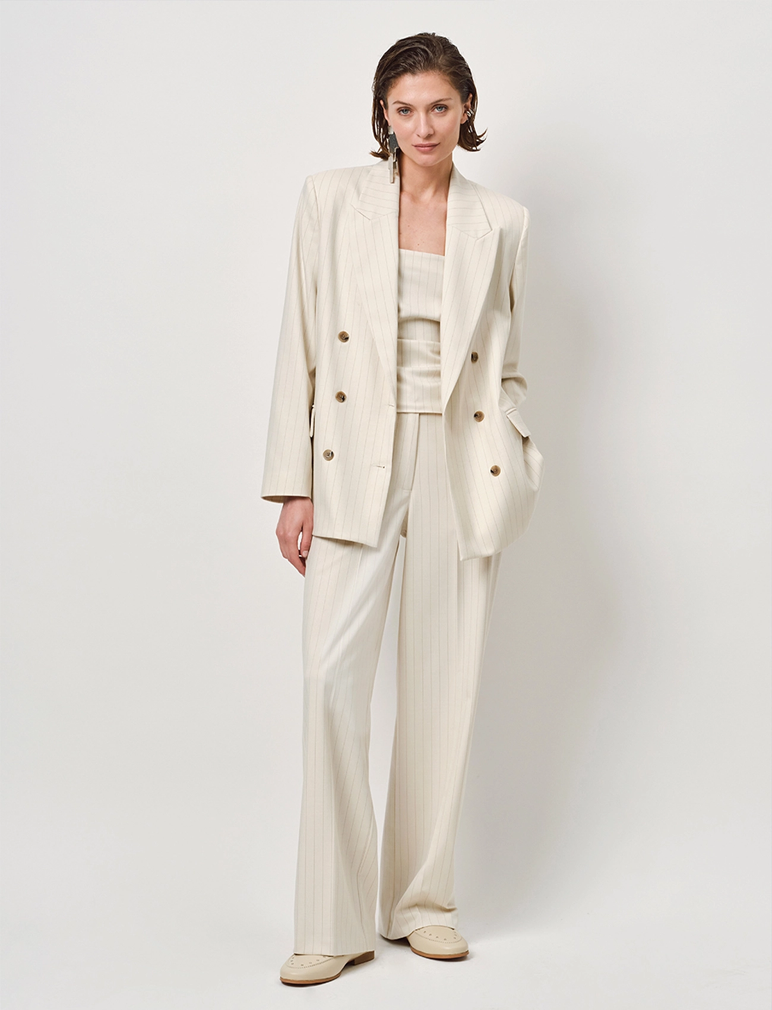 Dante6 Bourneville Blazer, 36, Cream, Blazere > Dobbeltradede Blazere, Dame