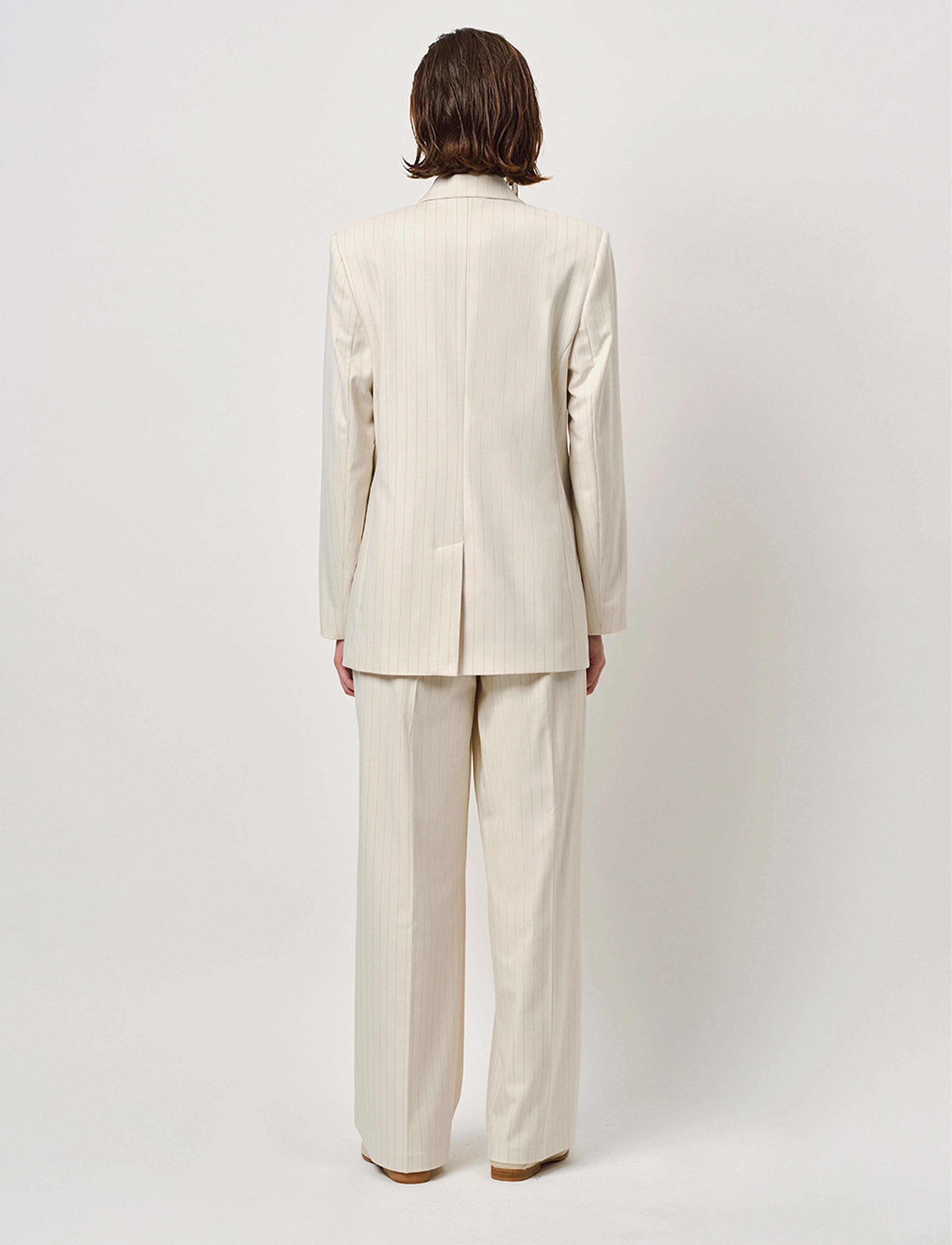 Dante6 - Lune smart pants - ecru - 2