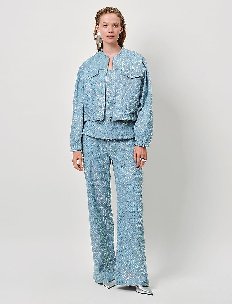 Dante6 - Rolo embellished jacket - frühlingsjacken - sky blue - 0