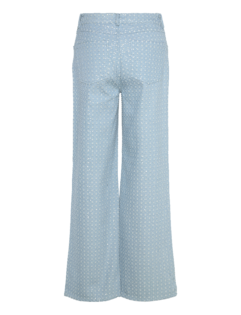 Dante6 - Pearldrop embellished pants - brede jeans - sky blue - 2