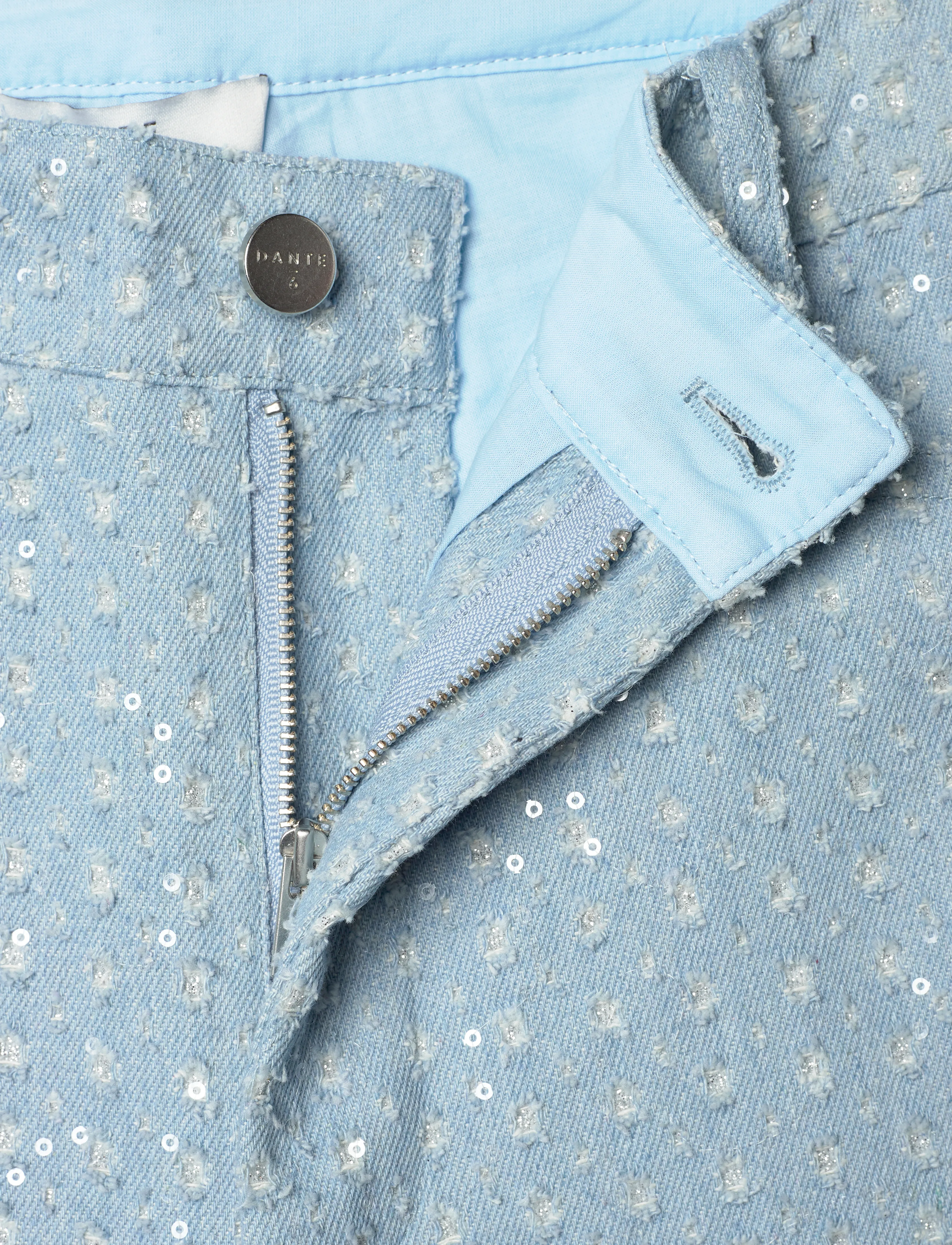 Dante6 - Pearldrop embellished pants - pantalons larges - sky blue - 3