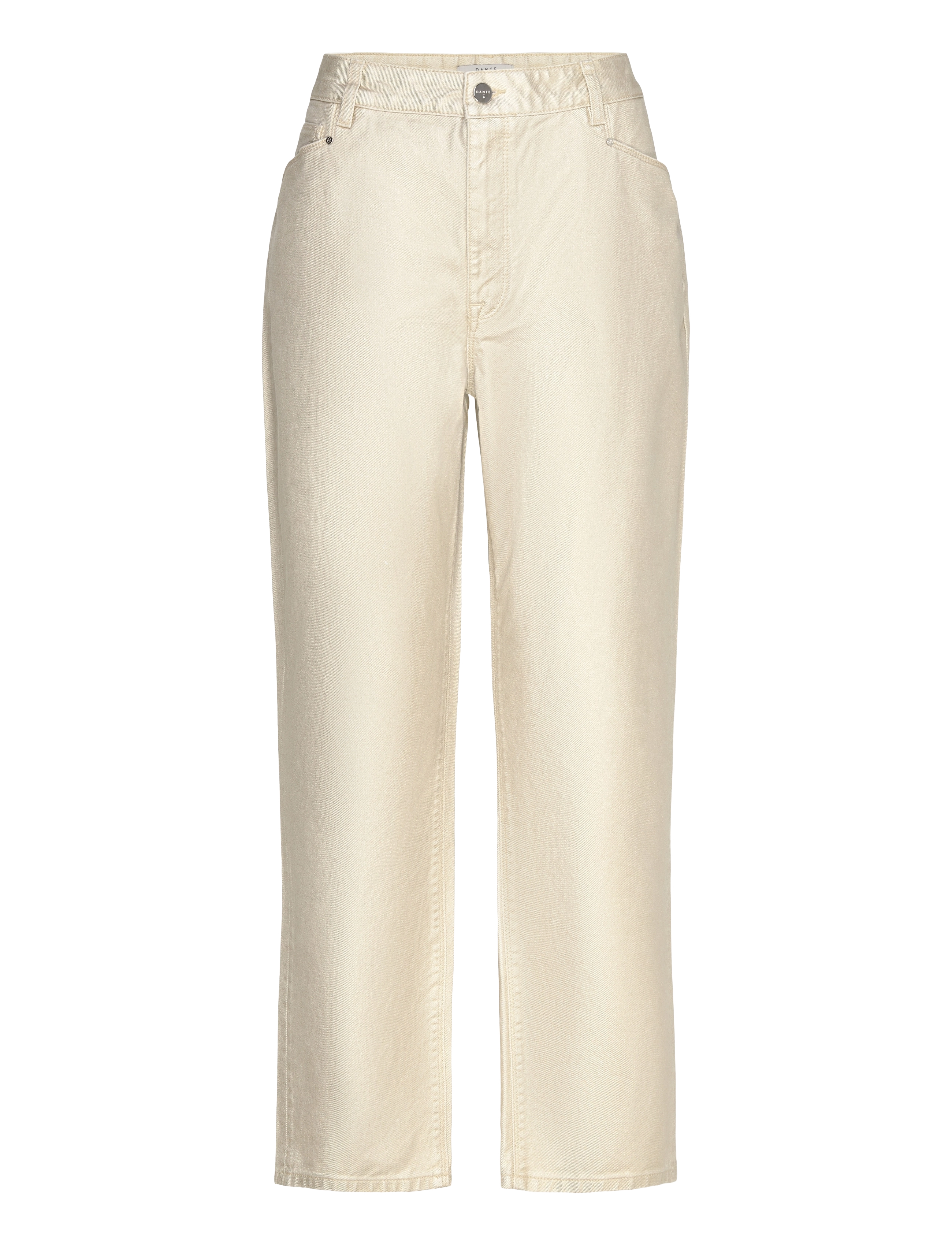 Dante6 Dante6-Axelle metallic straight cropped jeans - Kläder - CHAMPAGNE METALLIC / gold