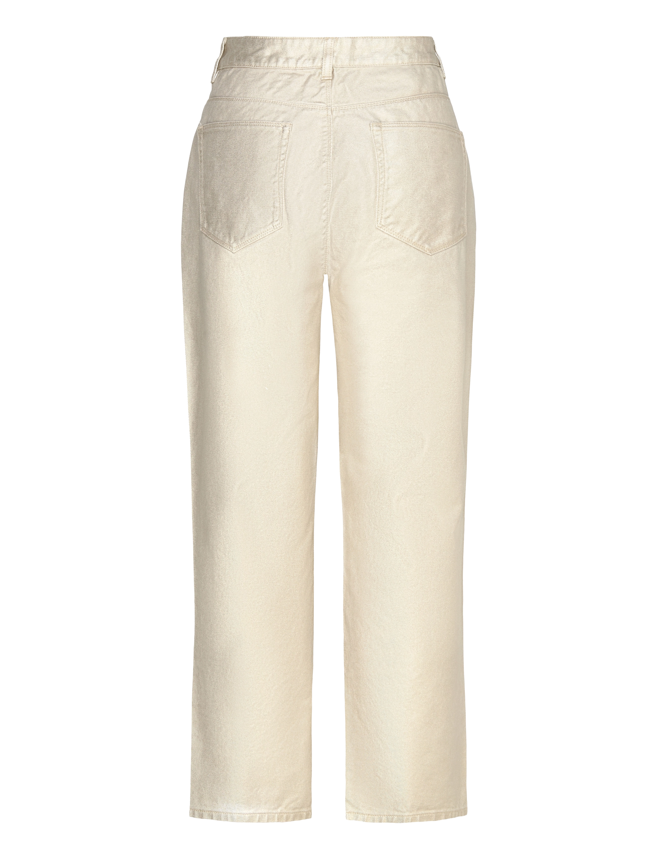 Dante6 - Dante6-Axelle metallic straight cropped jeans - jeans droites - champagne metallic - 1