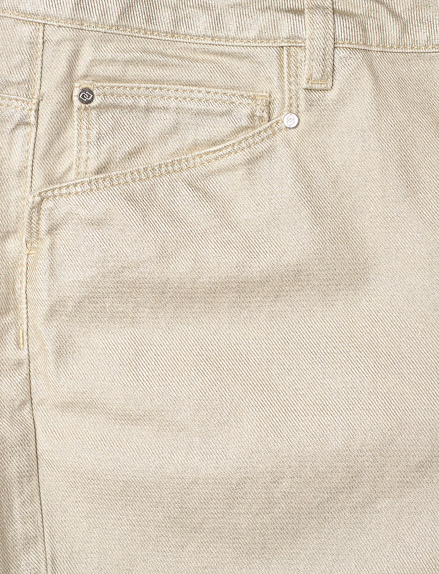 Dante6 - Dante6-Axelle metallic straight cropped jeans - gerade jeans - champagne metallic - 2