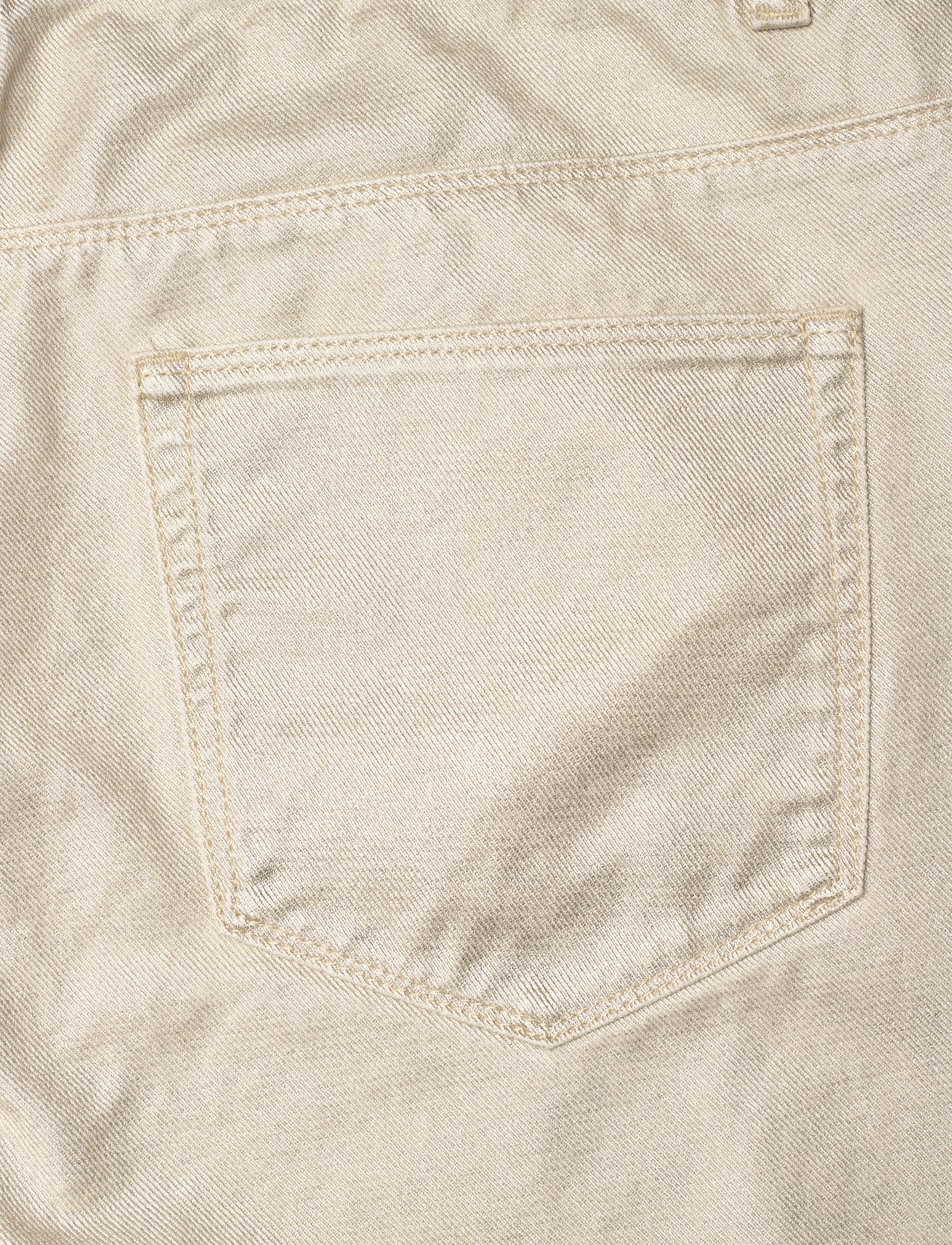 Dante6 - Dante6-Axelle metallic straight cropped jeans - jeans droites - champagne metallic - 4
