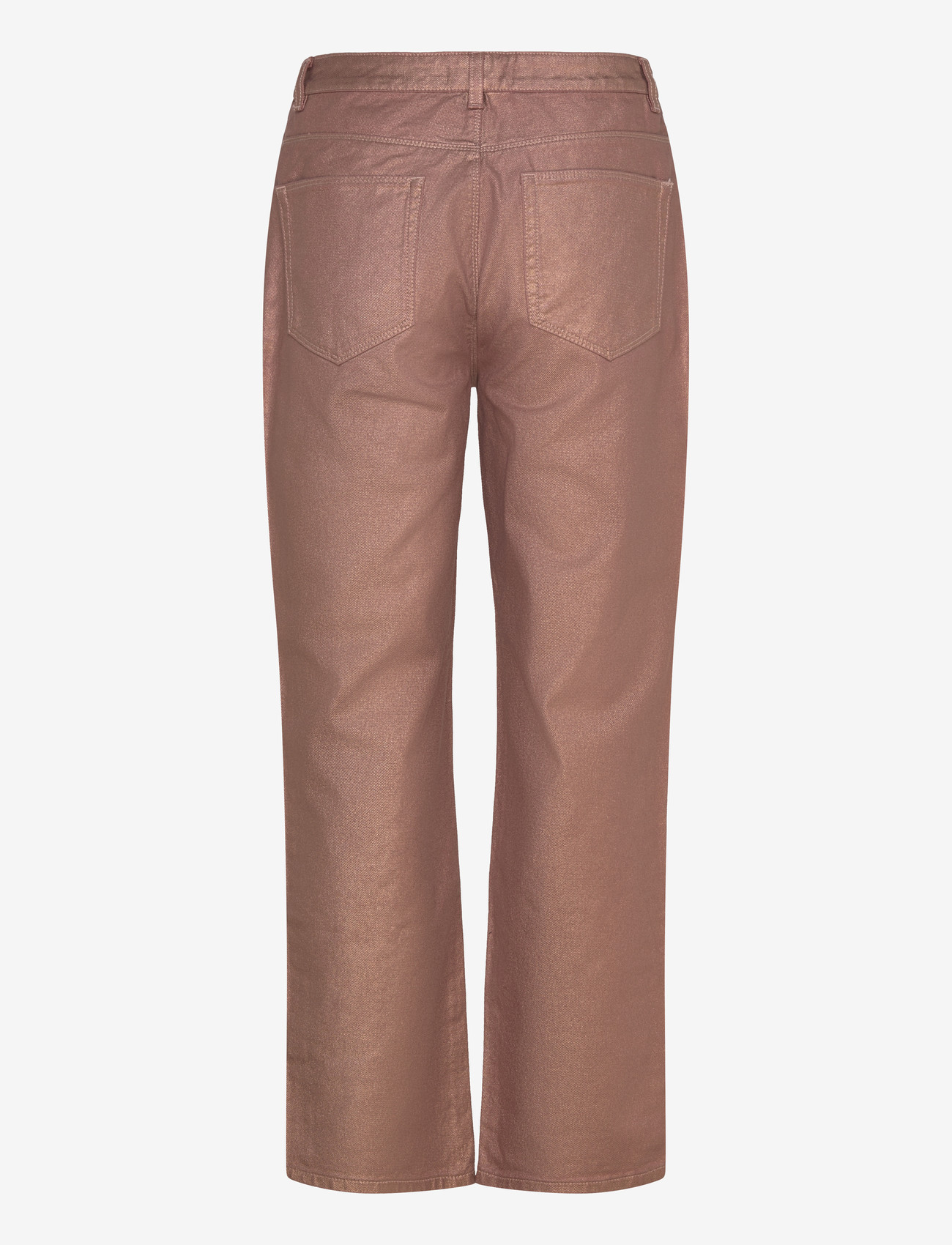 Dante6 - Dante6-Axelle metallic straight cropped jeans - jeans droites - rose metallic - 1