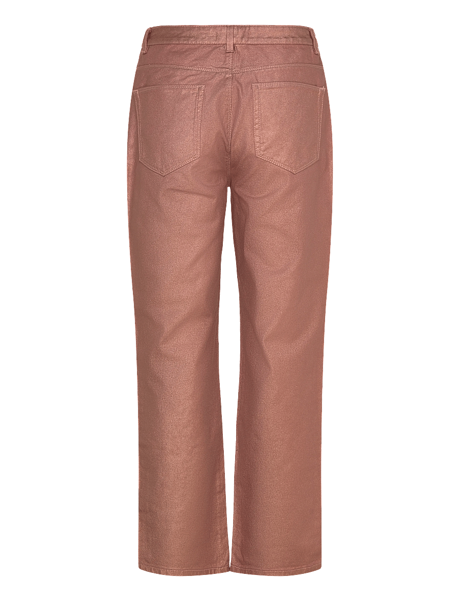 Dante6 - Dante6-Axelle metallic straight cropped jeans - straight jeans - rose metallic - 1