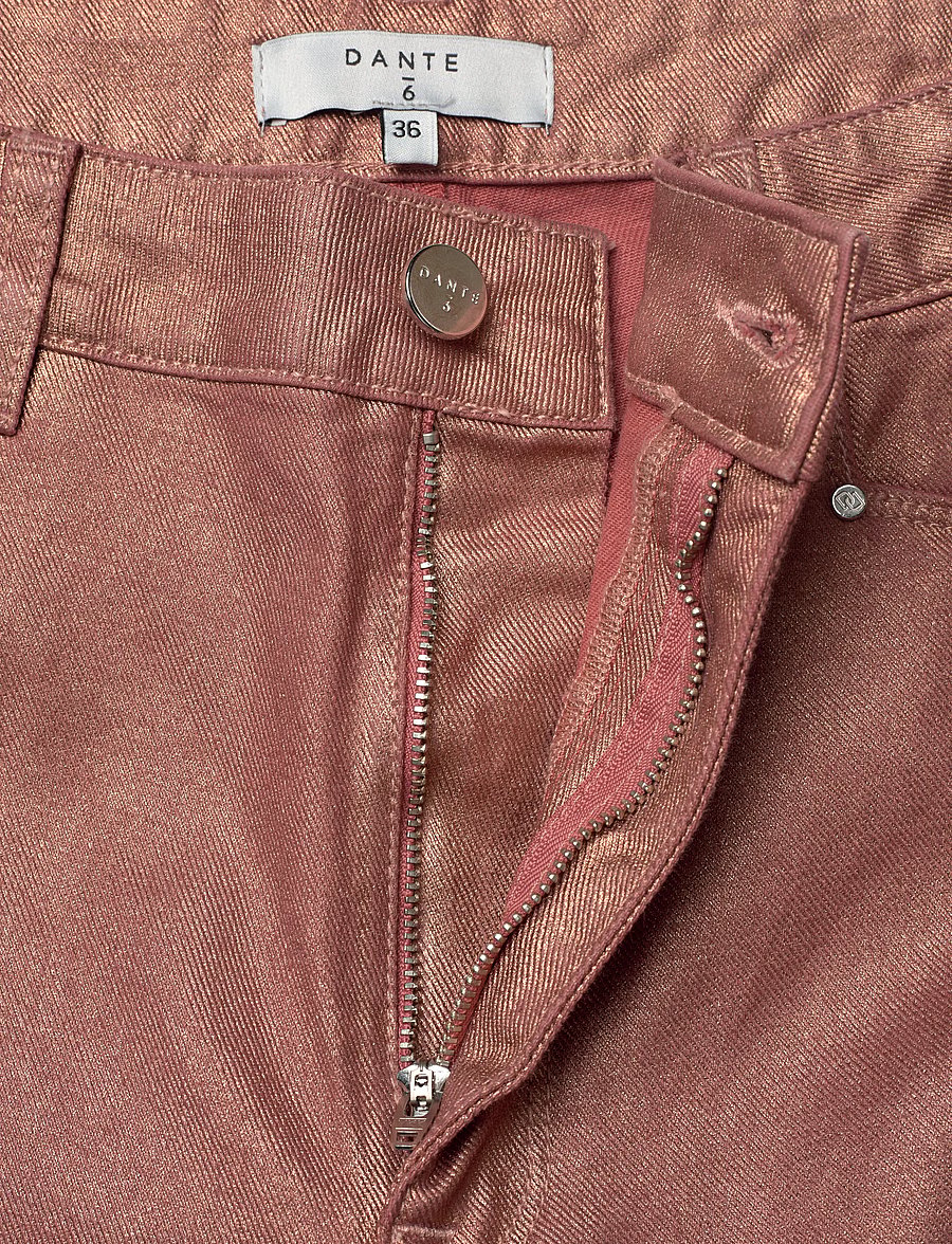 Dante6 - Dante6-Axelle metallic straight cropped jeans - straight jeans - rose metallic - 3