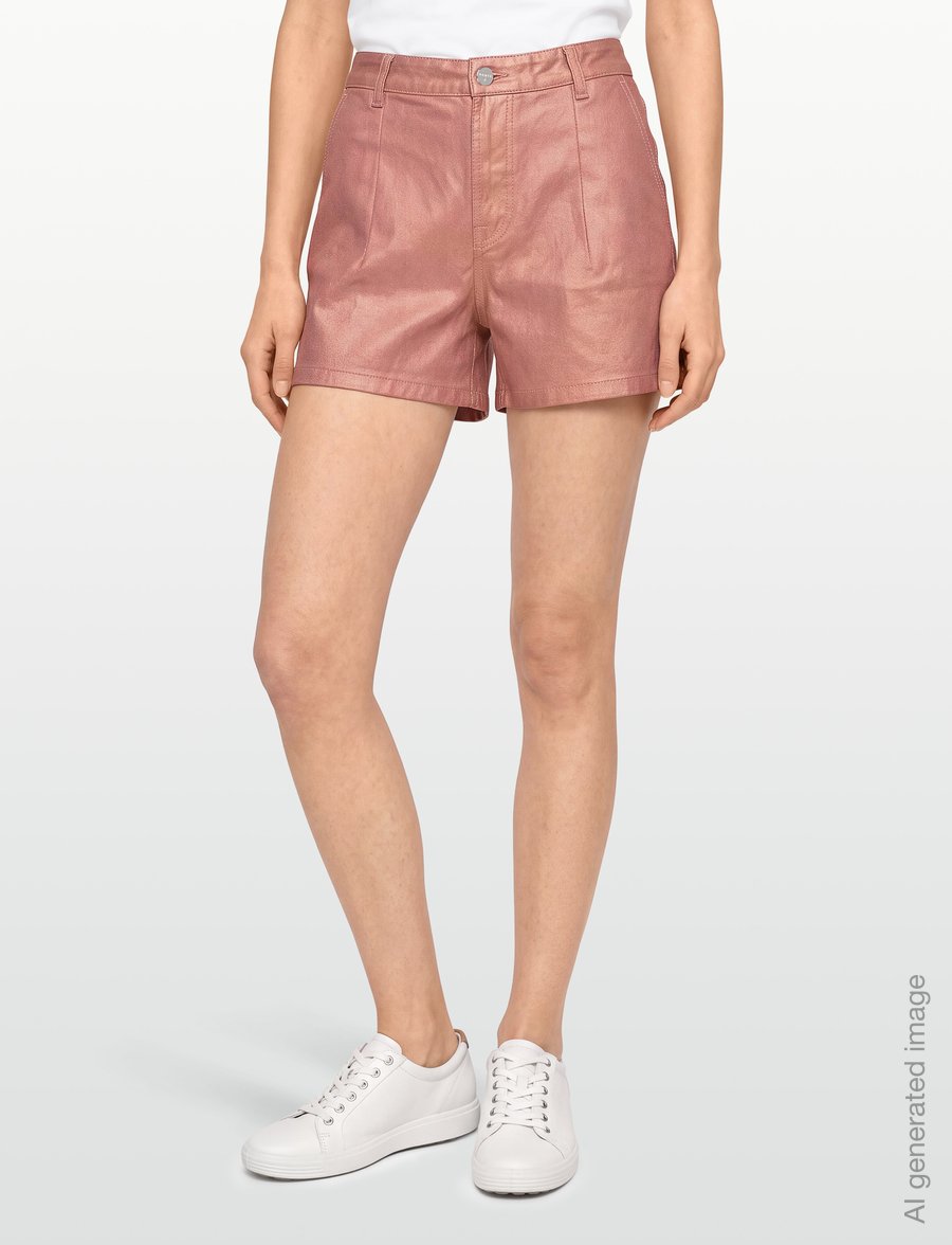 Dante6 - Dante6-Veralyn metallic jeans shorts - jeansshorts - rose metallic - 3