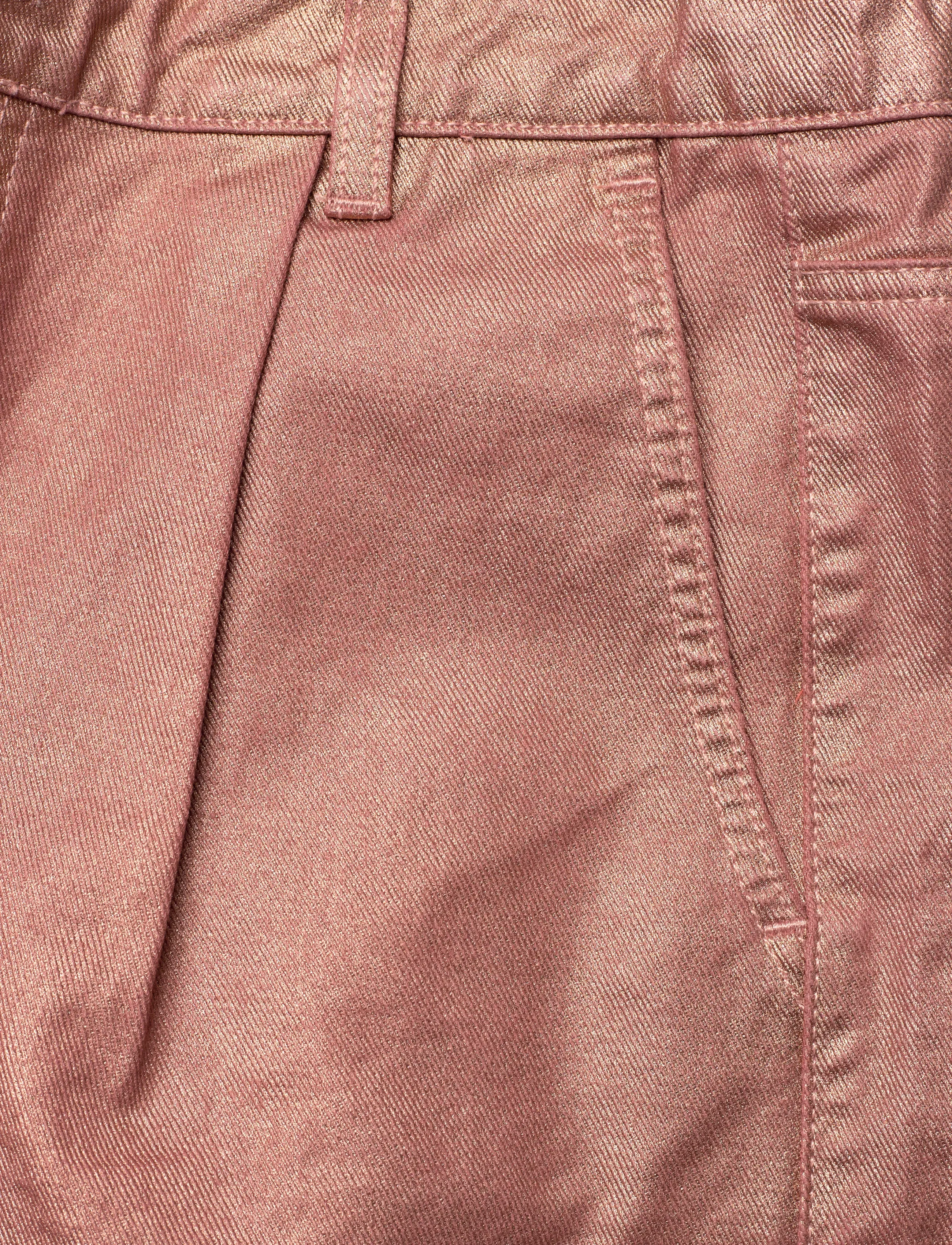 Dante6 - Dante6-Veralyn metallic jeans shorts - jeansshorts - rose metallic - 2