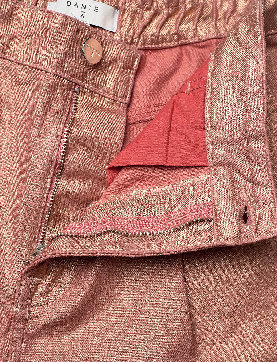 Dante6 - Dante6-Veralyn metallic jeans shorts - jeansshorts - rose metallic - 3