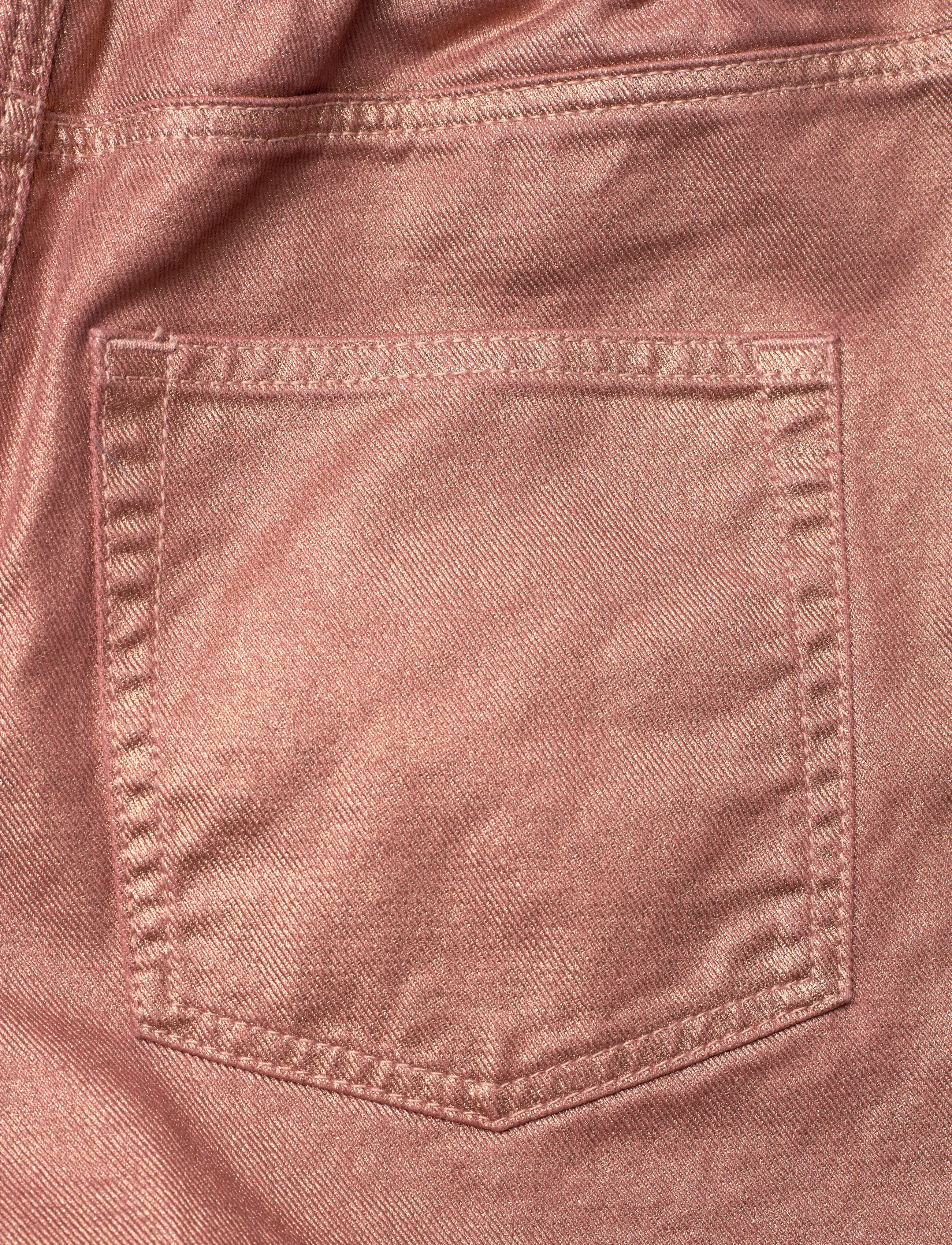 Dante6 - Dante6-Veralyn metallic jeans shorts - jeansshorts - rose metallic - 4