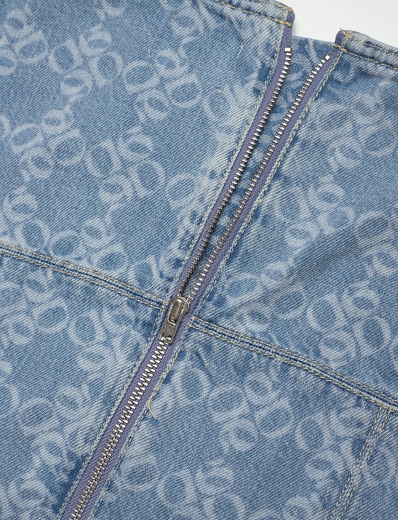 Dante6 - Dante6-Laia monogram jeans top - tanktops - skywash blue - 3