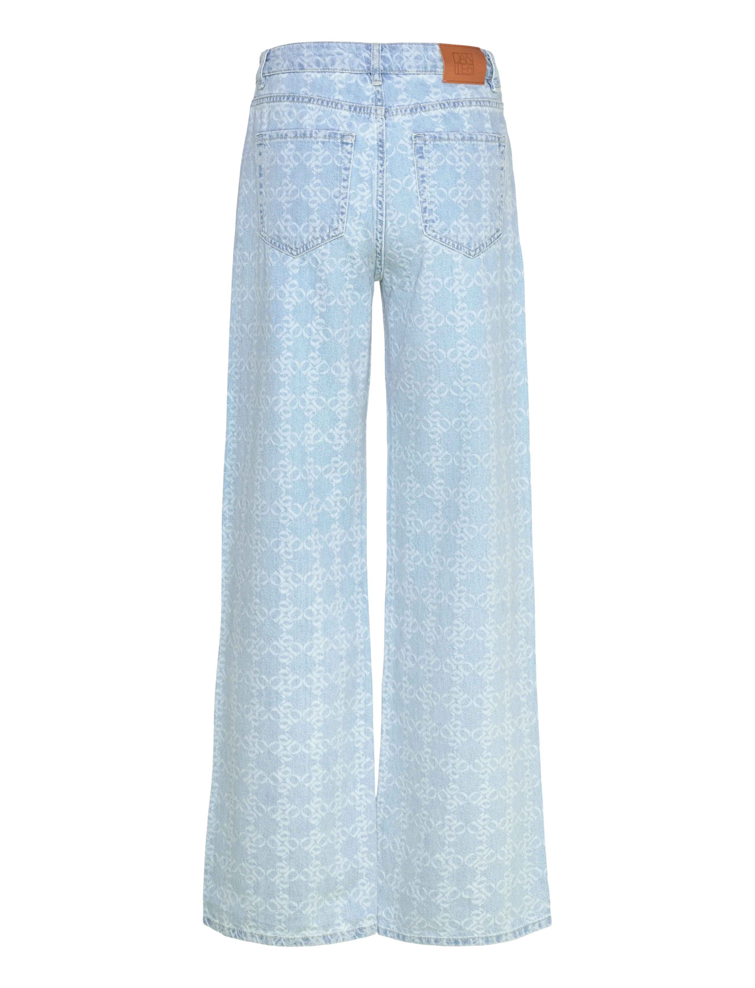 Dante6 - Dante6-Nuit wideleg monogram jeans - brede jeans - skywash blue - 1