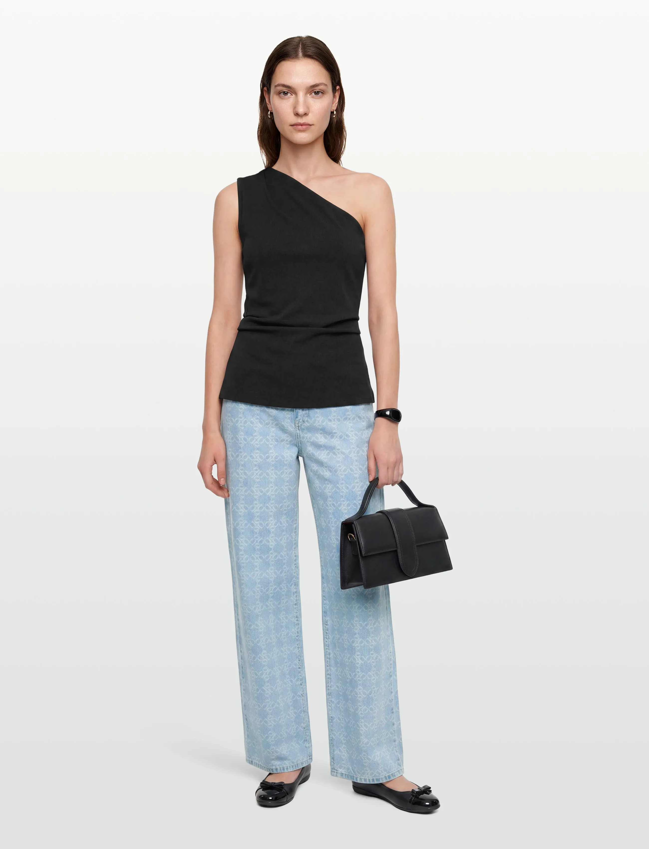 Dante6 - Dante6-Nuit wideleg monogram jeans - vida jeans - skywash blue - 0