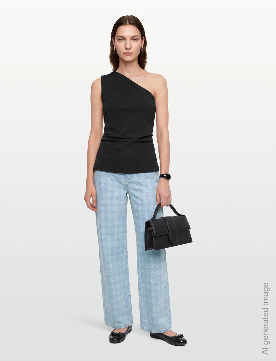 Dante6 - Dante6-Nuit wideleg monogram jeans - hosen mit weitem bein - skywash blue - 0