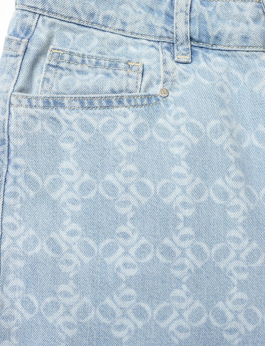 Dante6 - Dante6-Nuit wideleg monogram jeans - brede jeans - skywash blue - 2