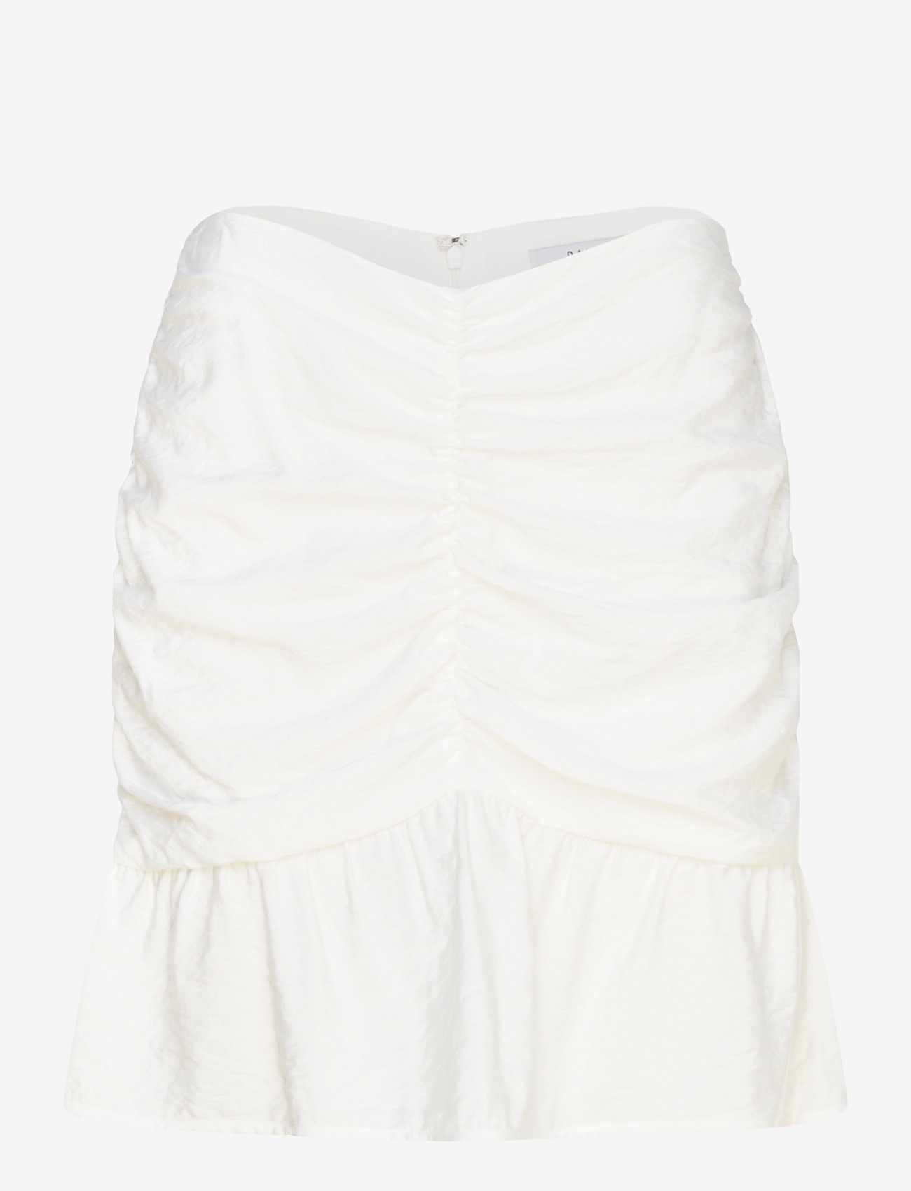 Dante6 - Dante6-Krissy drapey mini skirt - short skirts - milk white - 0
