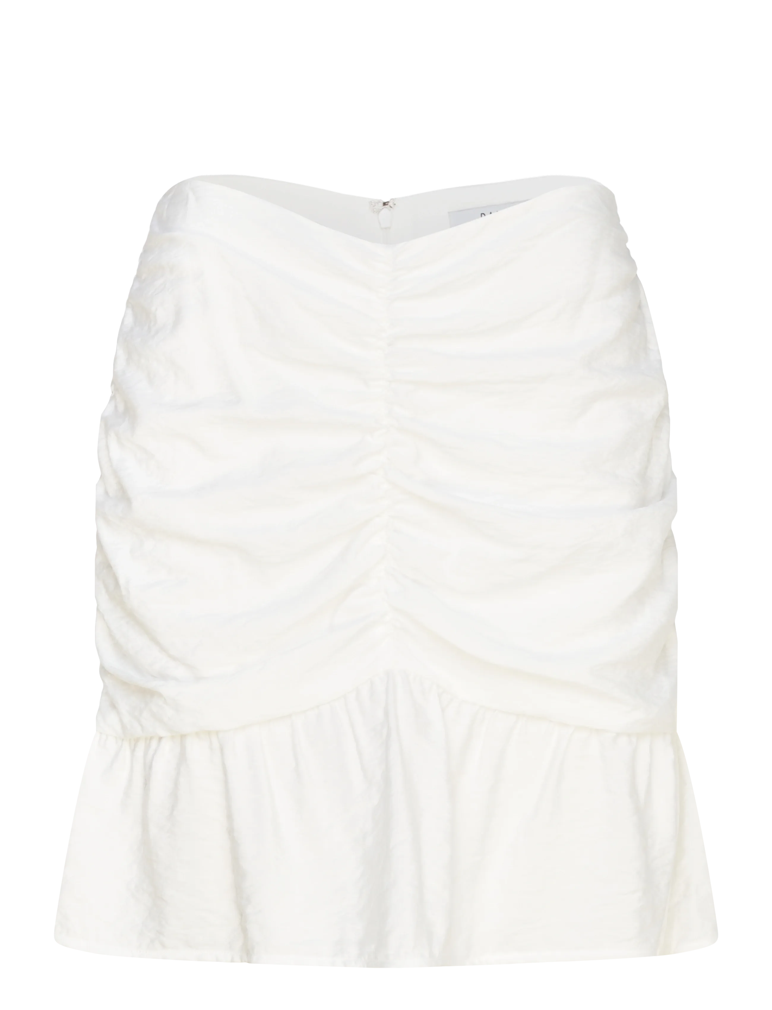 Dante6 Dante6-Krissy drapey mini skirt - Nederdele - MILK WHITE / white