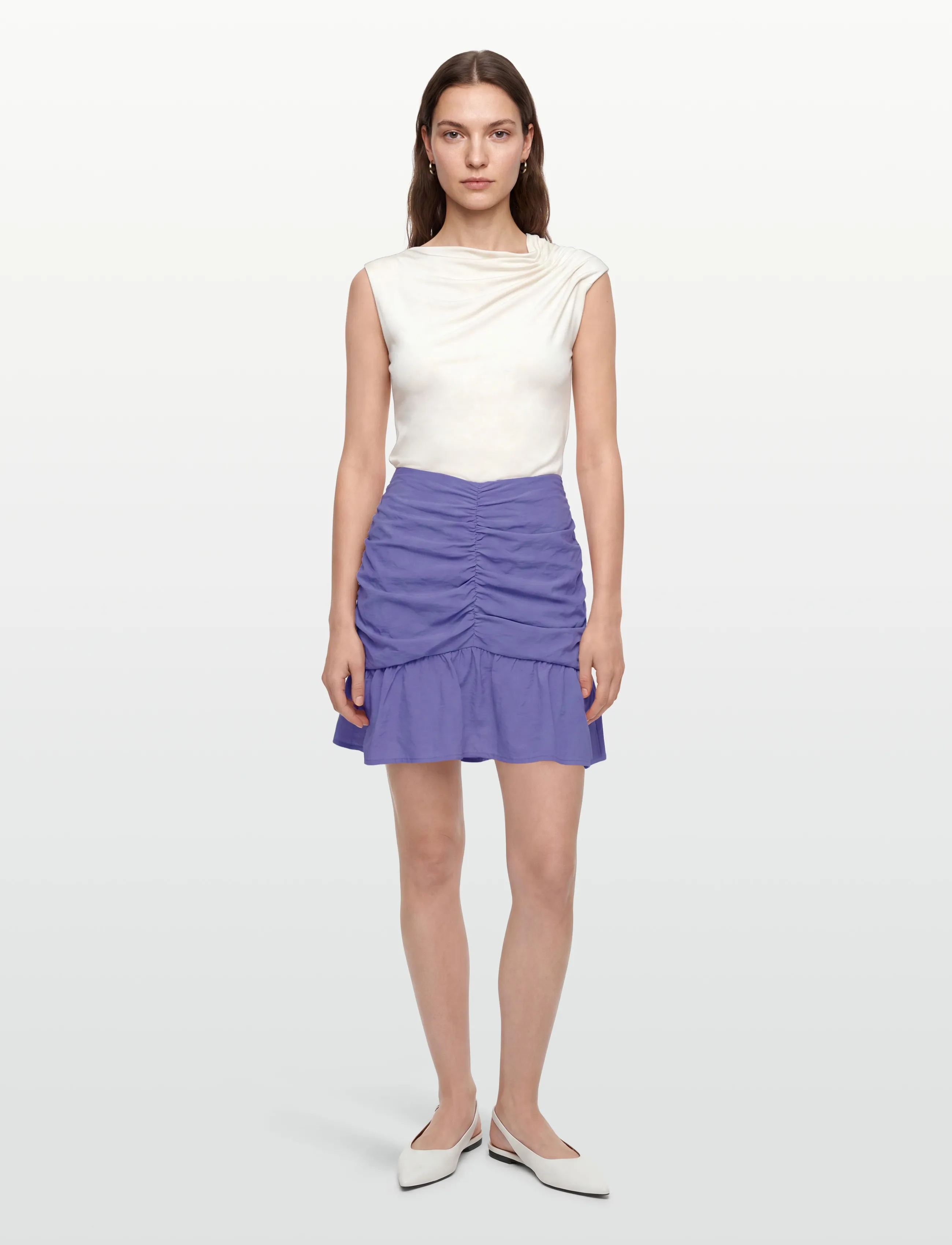 Dante6 - Dante6-Krissy drapey mini skirt - kurze röcke - twilight blue - 0