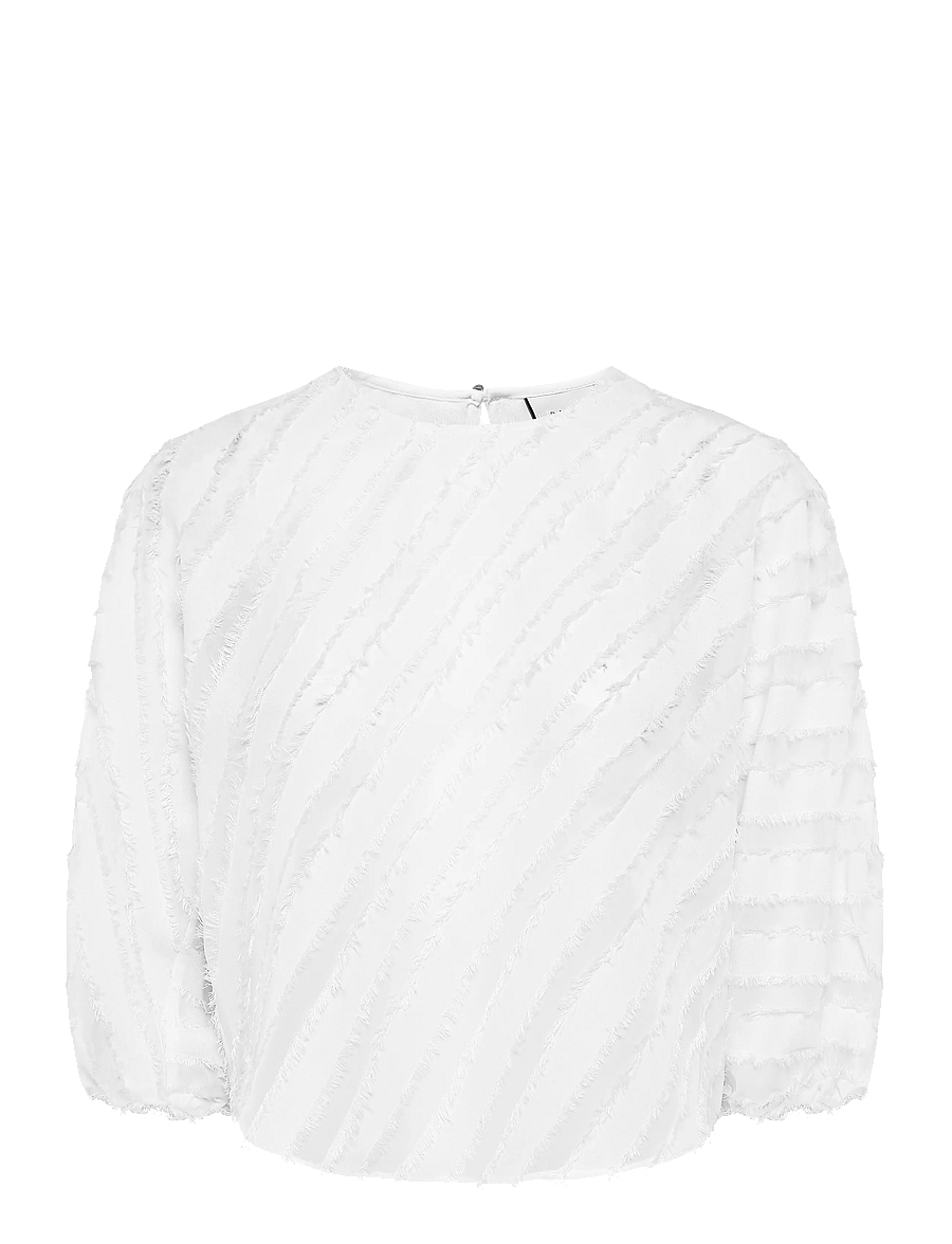 Dante6 - Dante6-Giana balloon sleeve top - långärmade blusar - milk white - 0