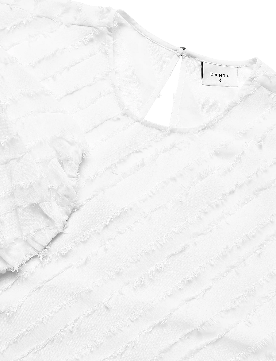Dante6 - Dante6-Giana balloon sleeve top - långärmade blusar - milk white - 2