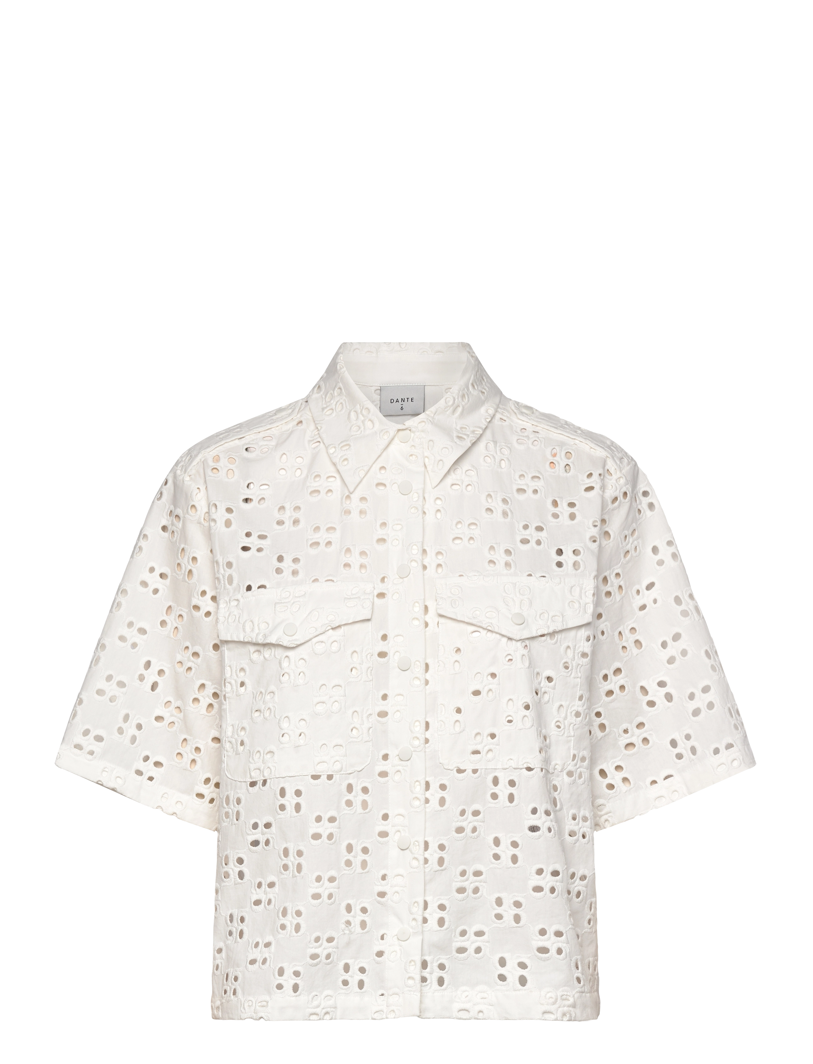 Dante6 - Dante6-Toddy broderie anglaise shirt - optic white - 1