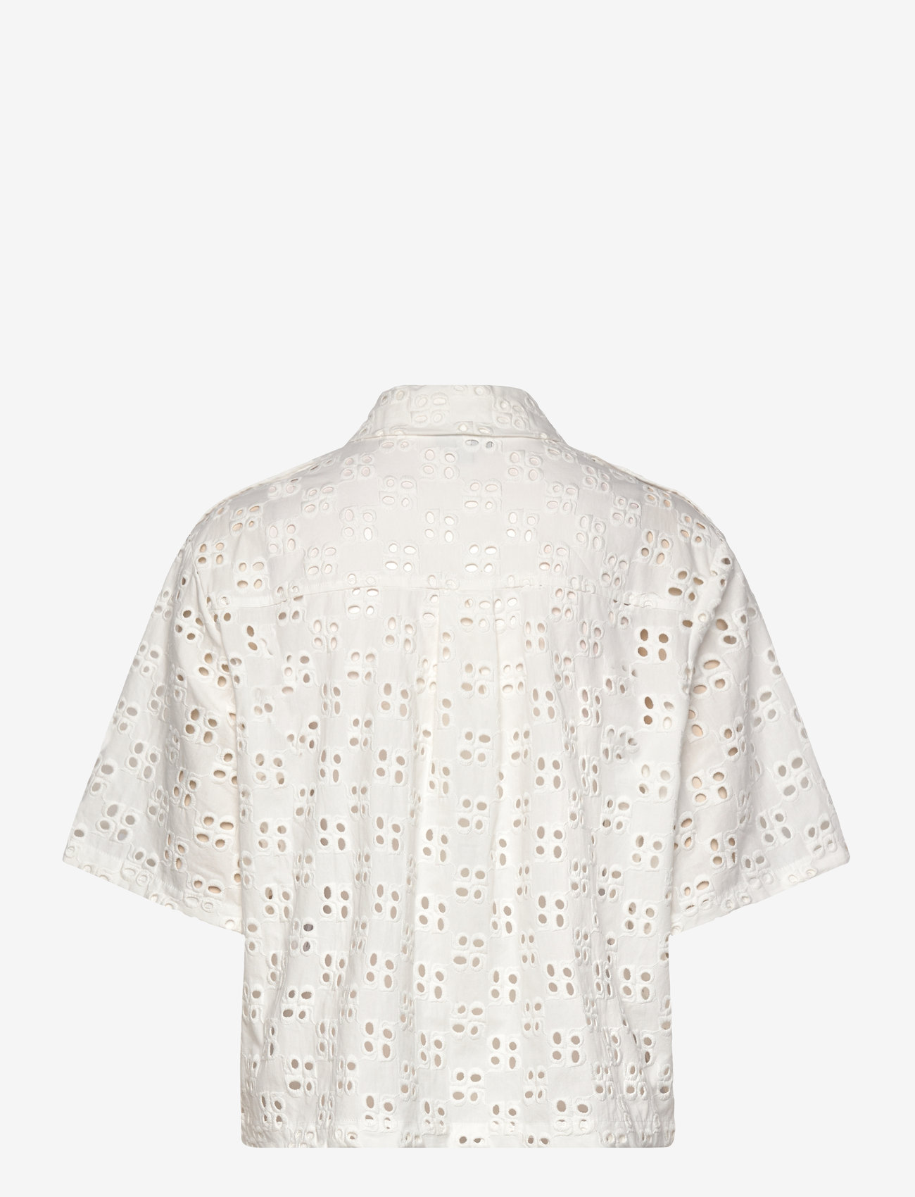 Dante6 - Dante6-Toddy broderie anglaise shirt - kortærmede skjorter - optic white - 2