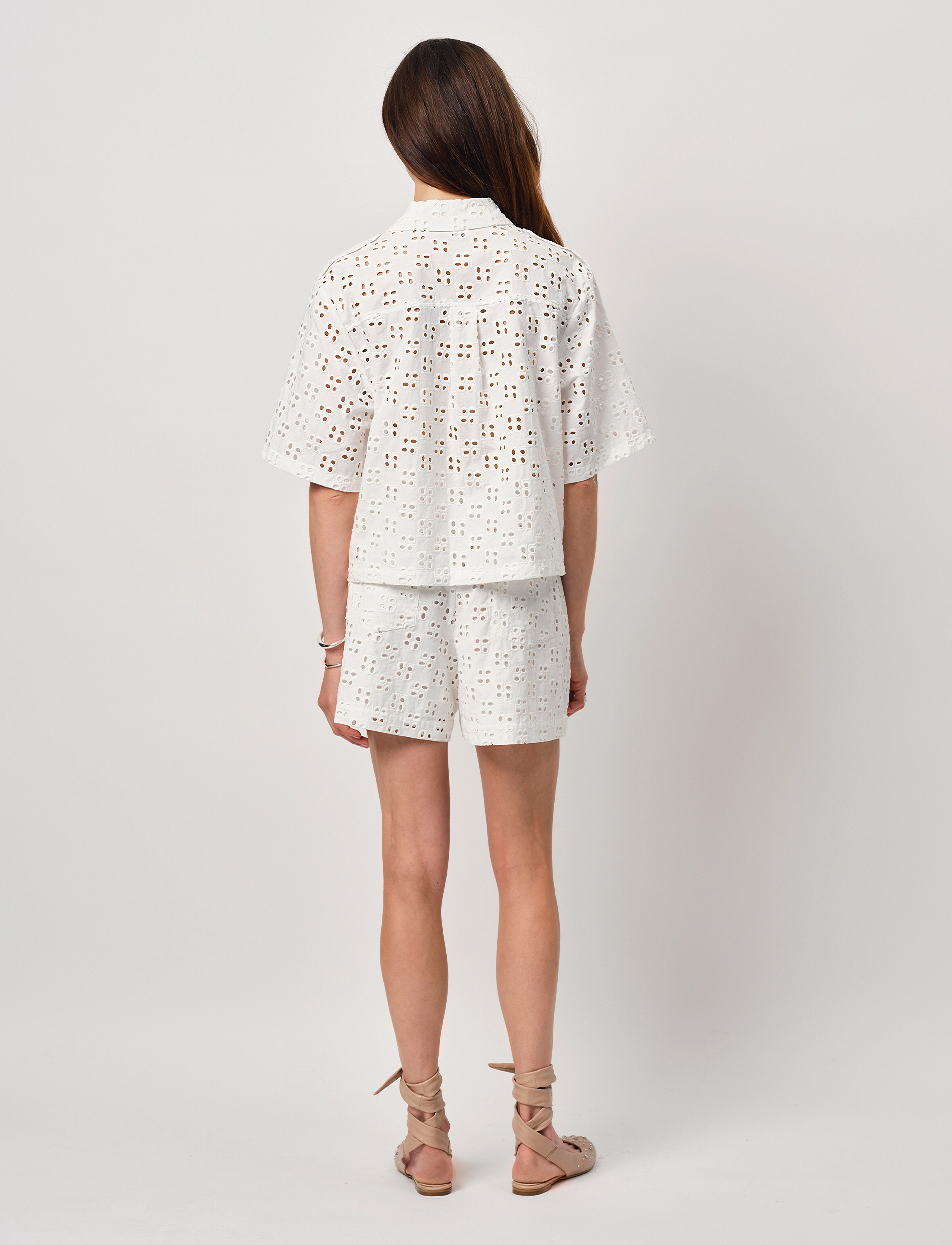 Dante6 - Dante6-Toddy broderie anglaise shirt - optic white - 4