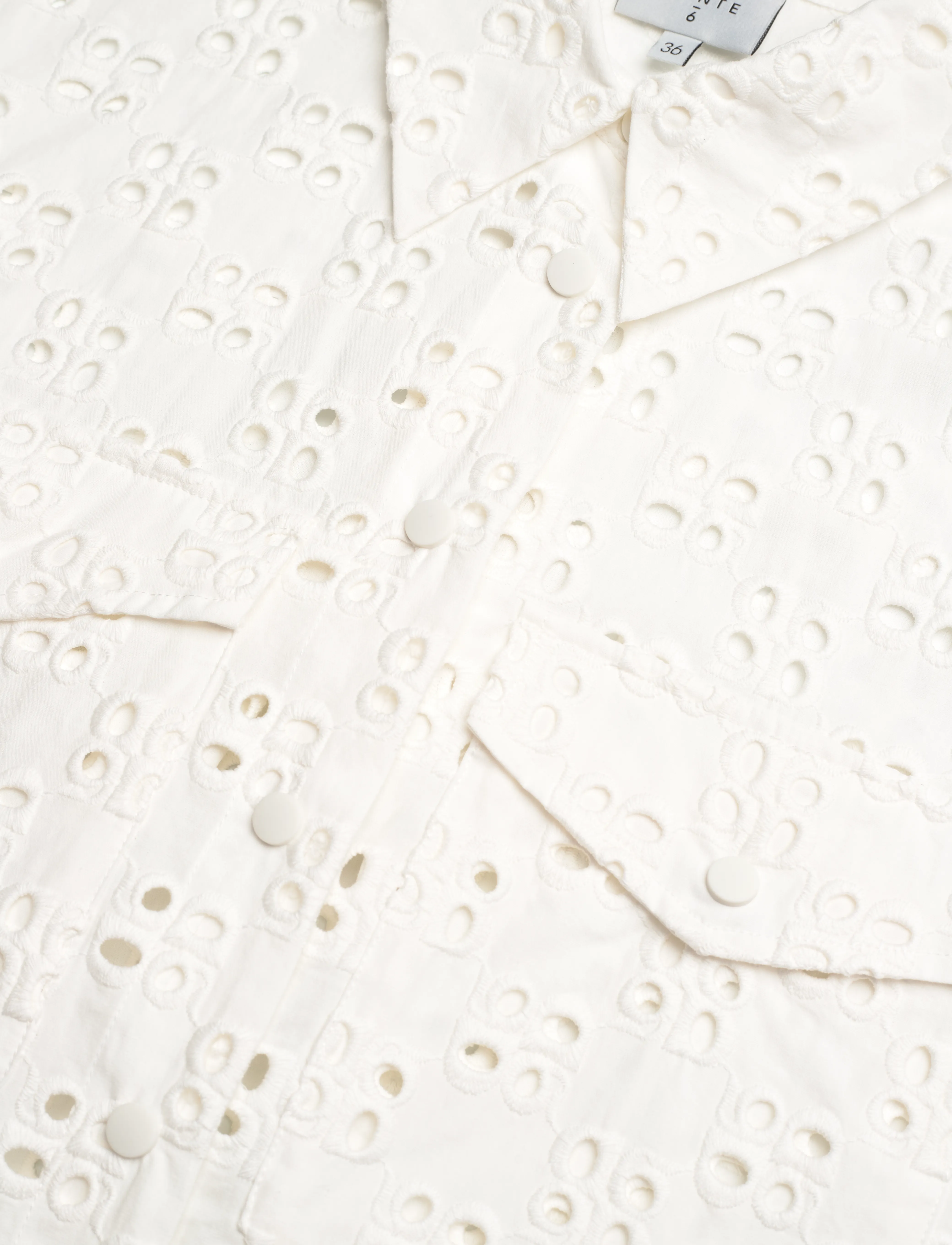 Dante6 - Dante6-Toddy broderie anglaise shirt - optic white - 5