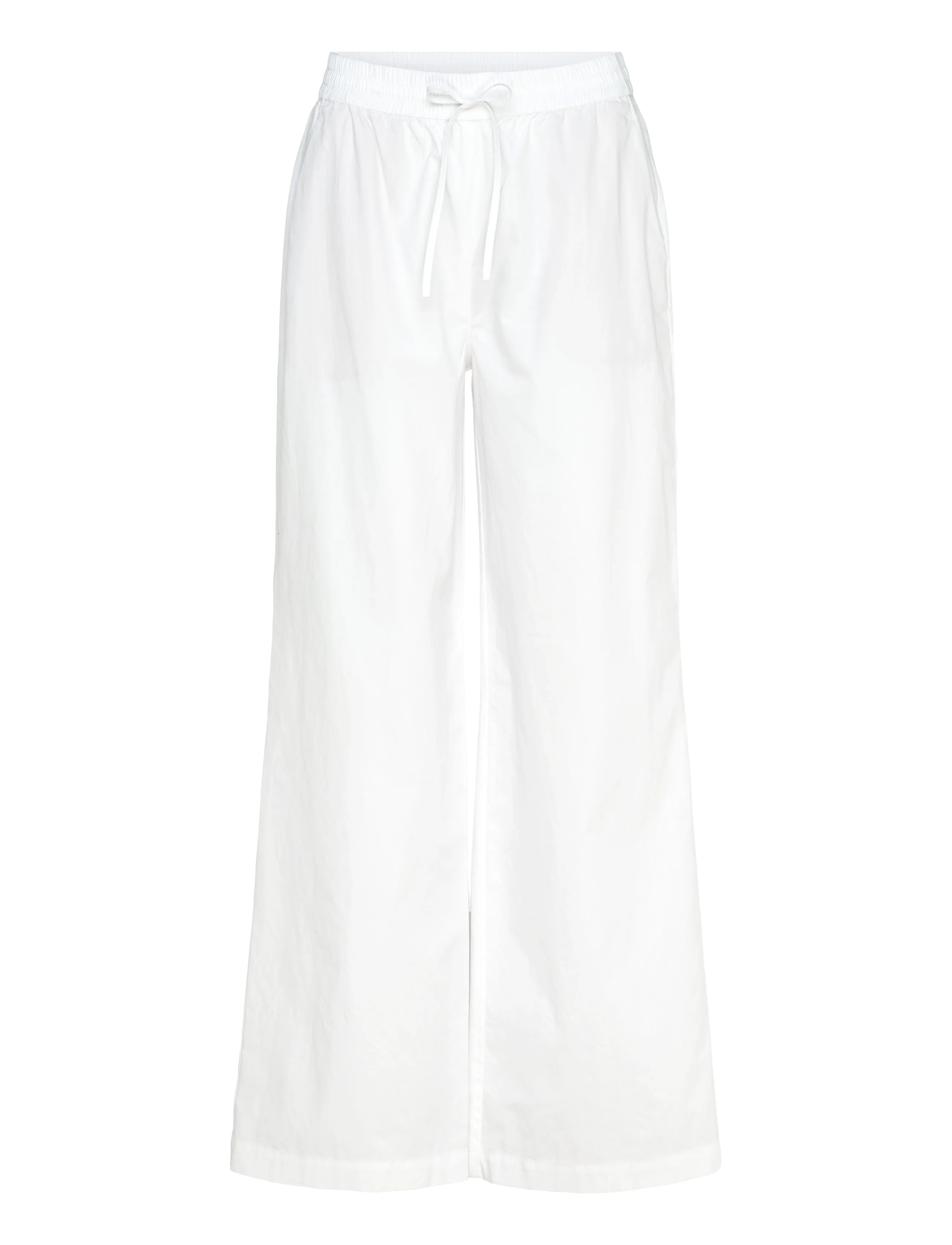 Dante6 -Twinks Wide Leg Pants, Kvinder, Brede Ben Snørebukser, Hvid, Str: 36