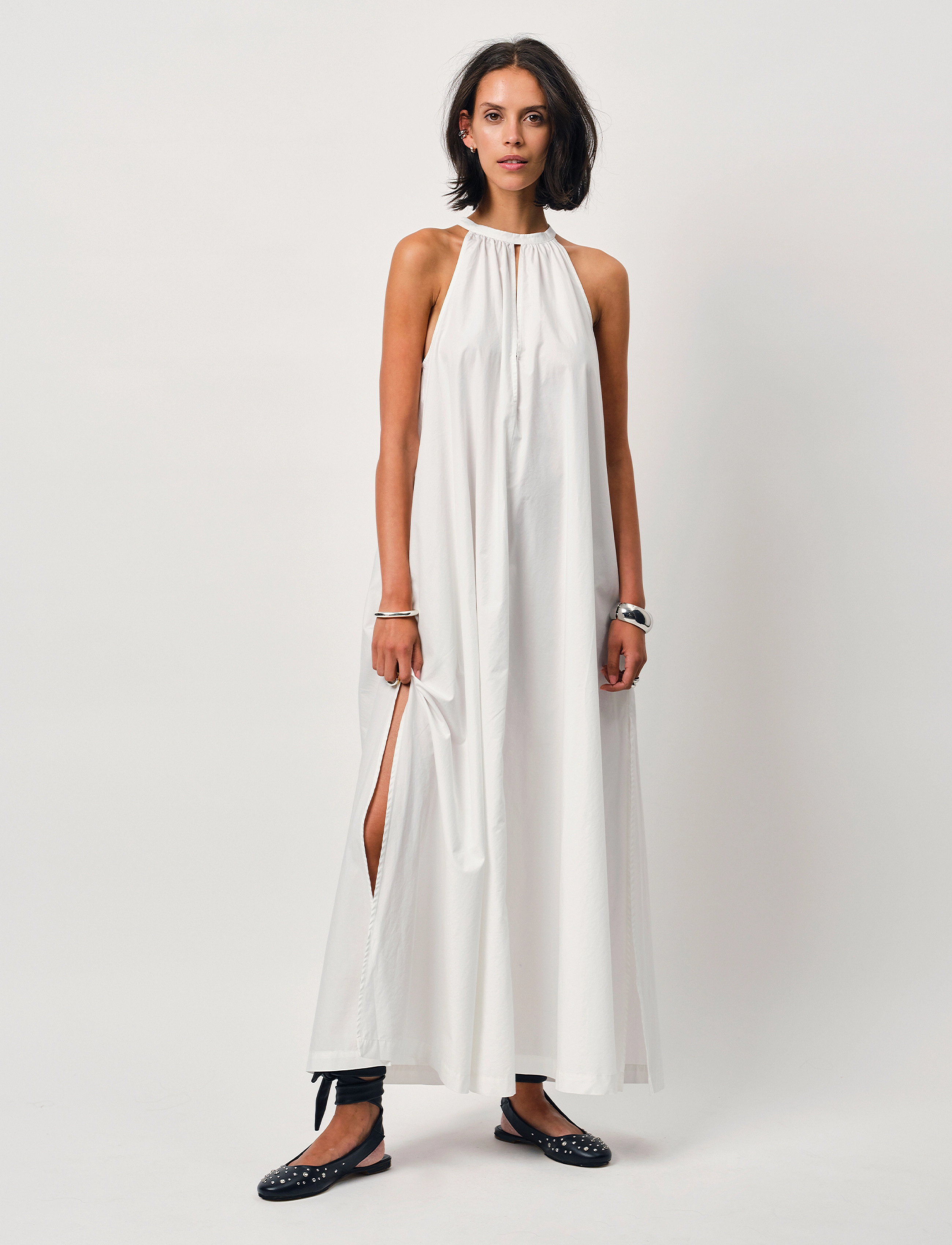 Dante6 Dante6-Isadora maxi halter dress - Konfirmation - OPTIC WHITE / white