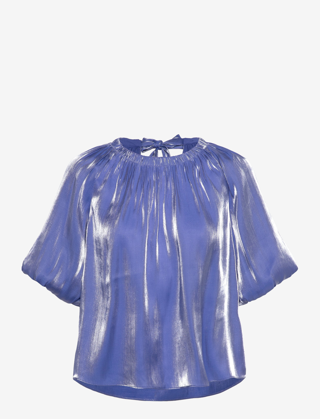 Dante6 - Dante6-Simo shimmer back detail top - t-shirts - cornflower blue - 1