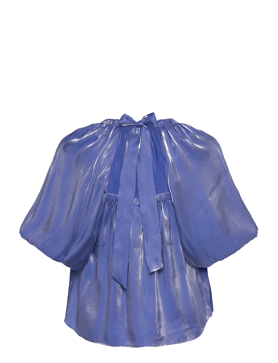 Dante6 - Dante6-Simo shimmer back detail top - t-shirts - cornflower blue - 2