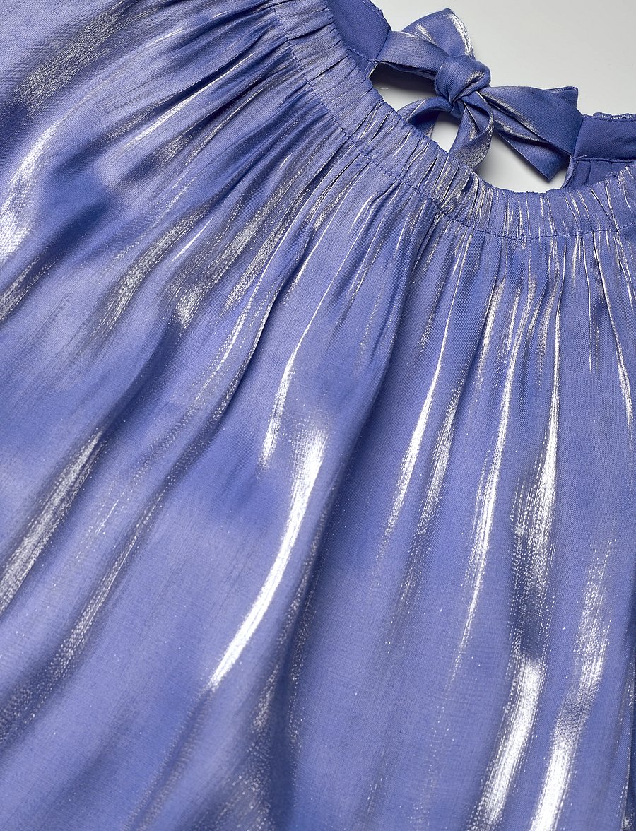 Dante6 - Dante6-Simo shimmer back detail top - t-shirts - cornflower blue - 5