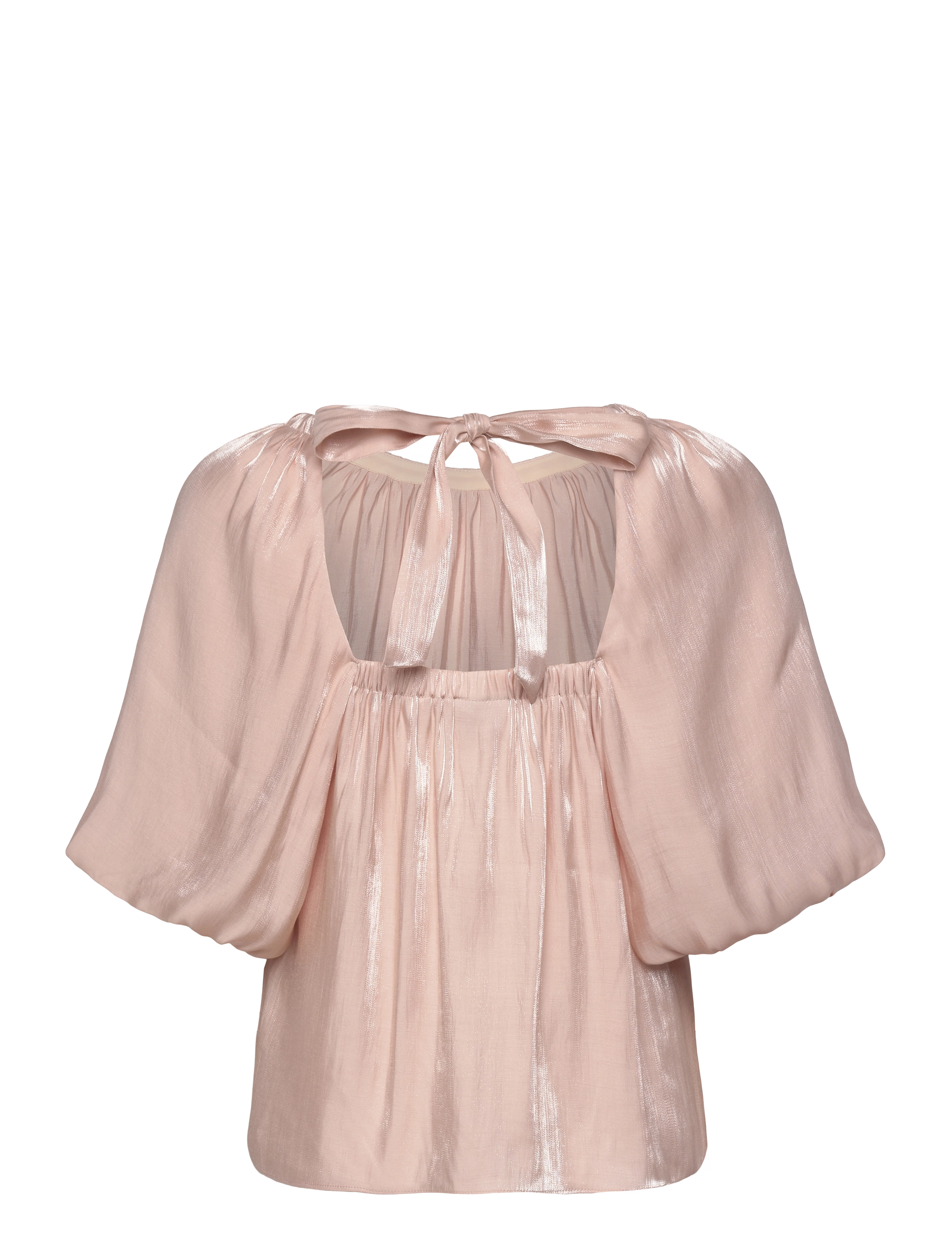 Dante6 - Dante6-Simo shimmer back detail top - t-shirts - peach fuzz - 2