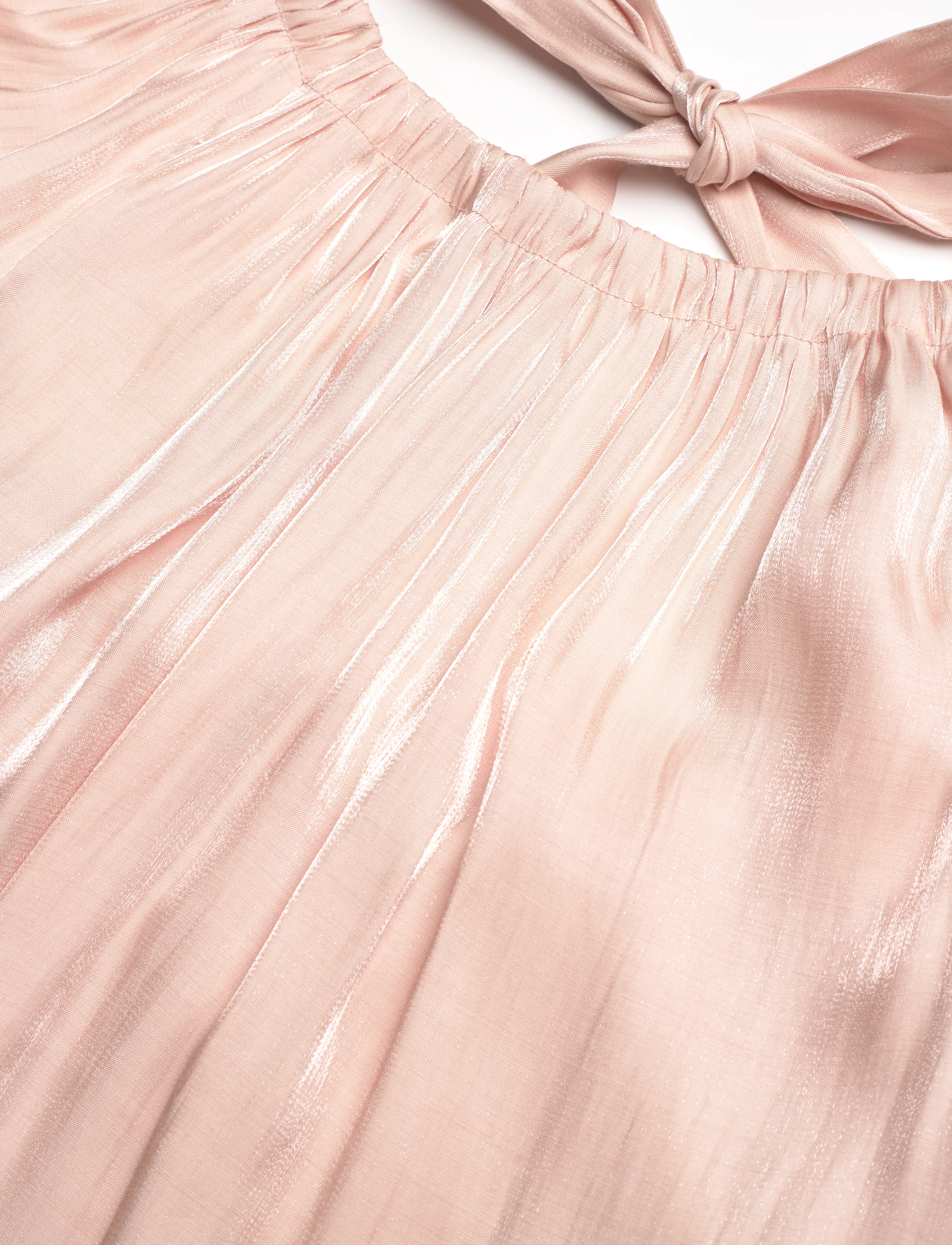 Dante6 - Dante6-Simo shimmer back detail top - t-shirts - peach fuzz - 5