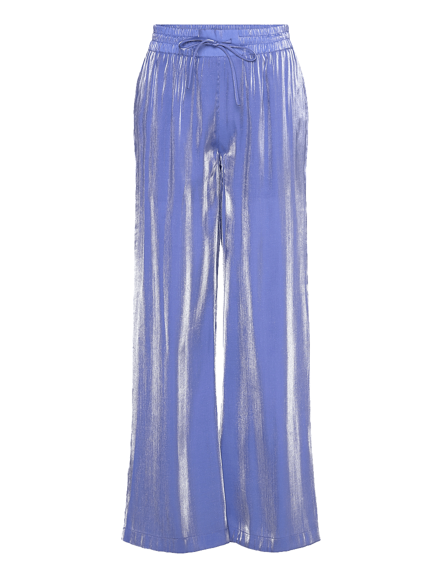 Dante6 - Dante6-Soir shimmer wide leg pants - hosen mit weitem bein - cornflower blue - 1