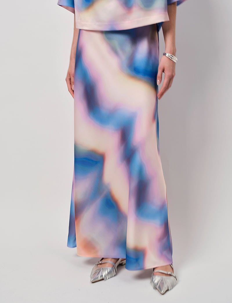 Dante6 - Dante6-Keshin printed satin maxi skirt - satinröcke - multicolour - 0