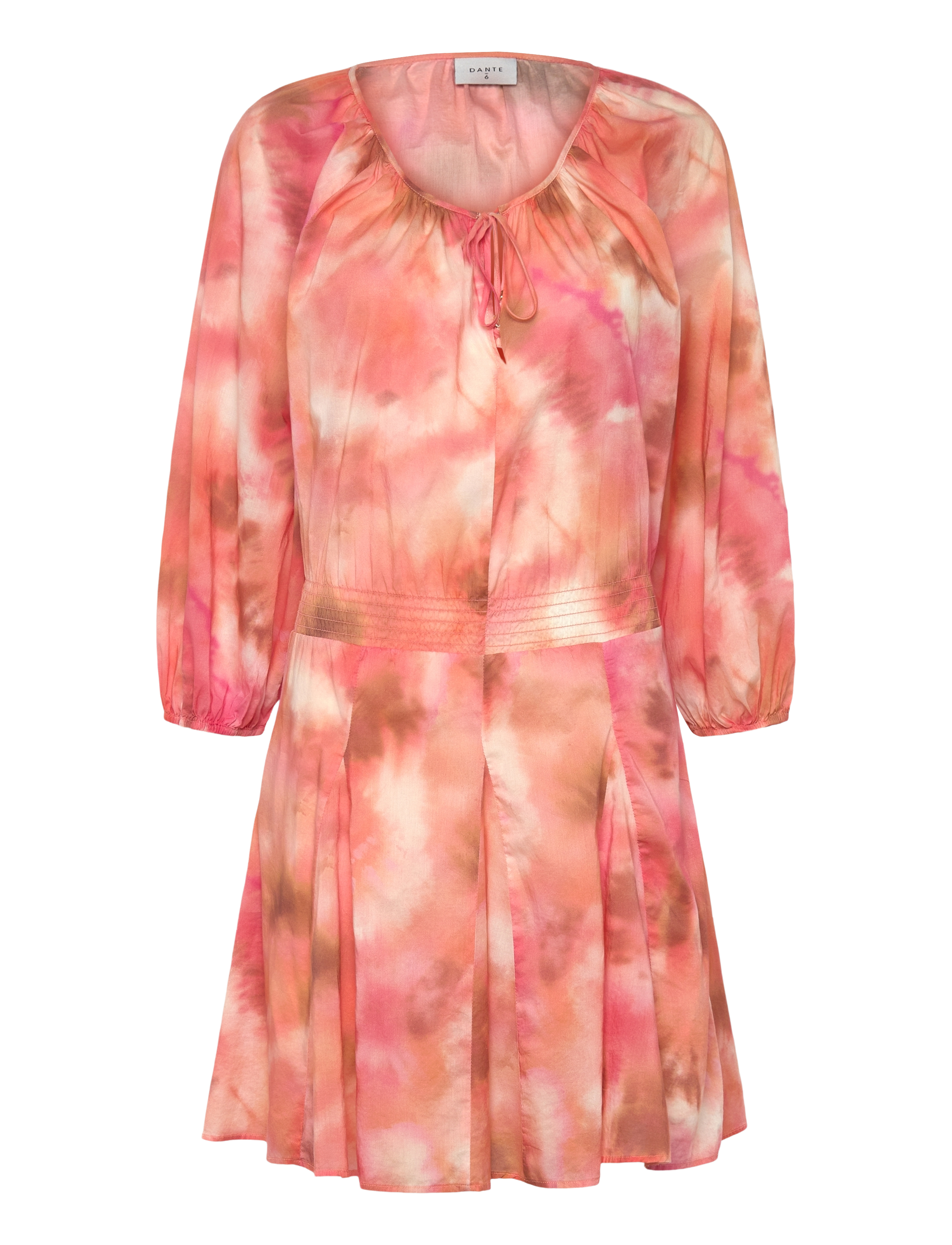 DANTE6 Dante6-Bolana Bohemian Printed Kleid Pink - 34 - Damen